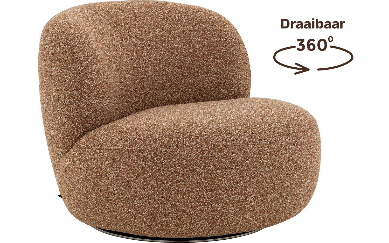 Goossens Draaifauteuil Avi, Draaifauteuil - 8718823328998