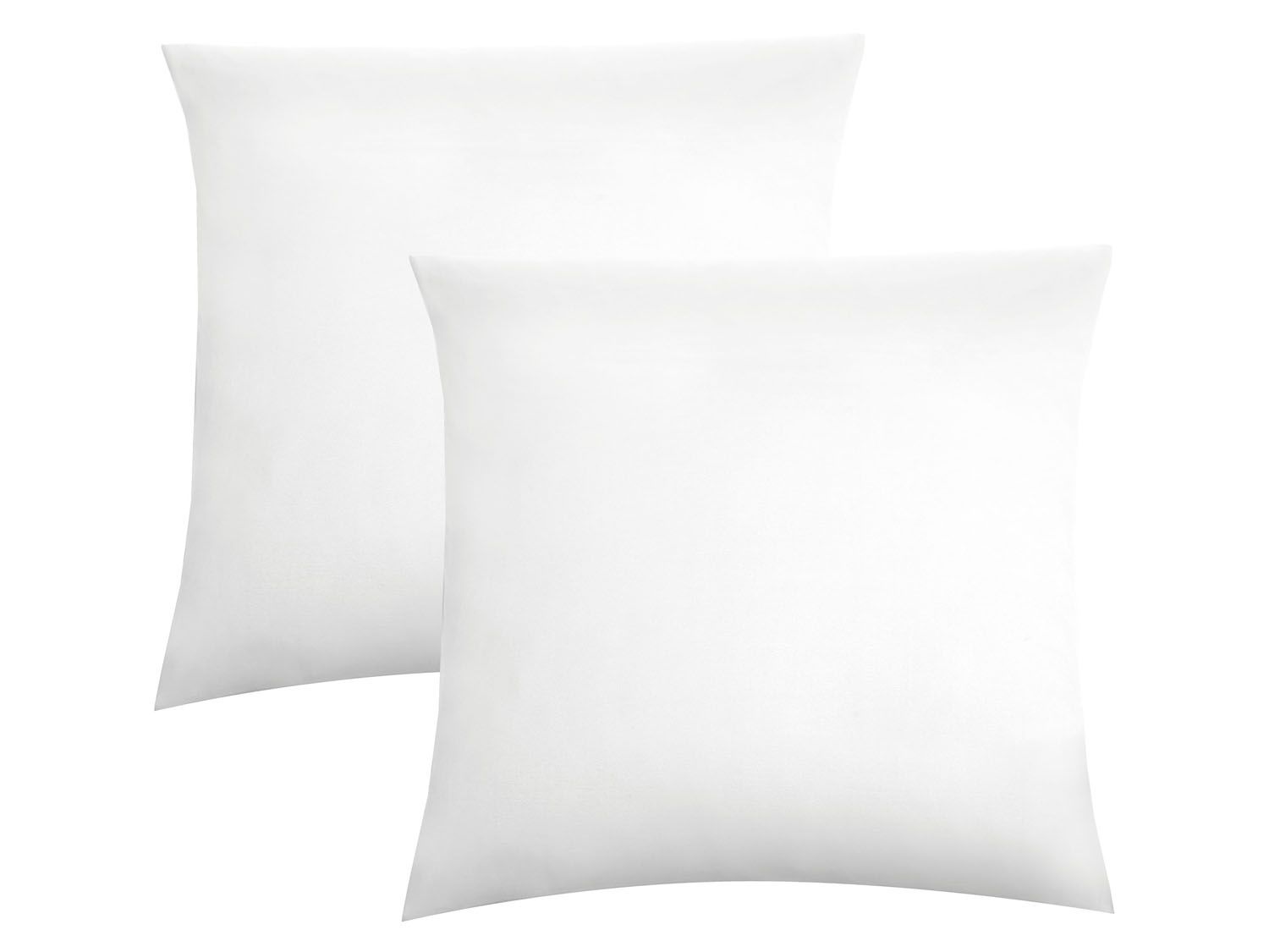 Biberna Fijne jersey kussenhoes (Wit, 80x80) - 4005774120141