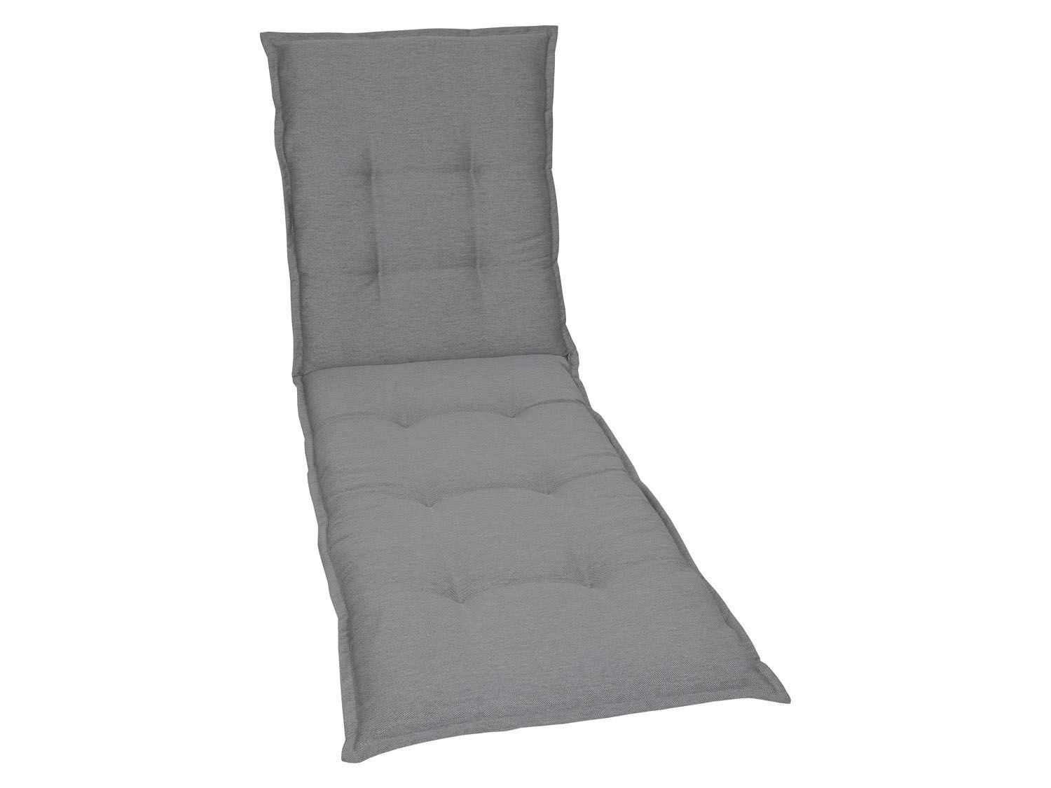 GO-DE Textil Tuinkussen (Stoelkussen voor een ligbed, Grijs) - 4014082055090