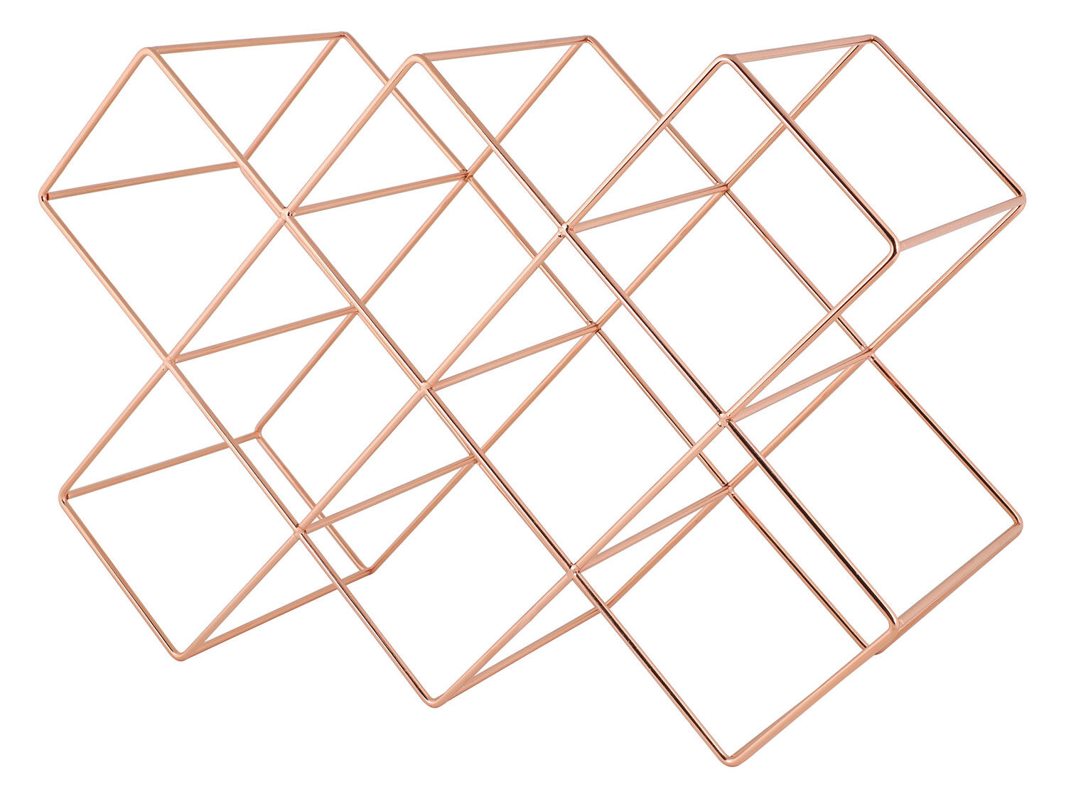 ECHTWERK Keukenaccessoires (Wijnrek voor 8 flessen, Brons) - 4260238064953