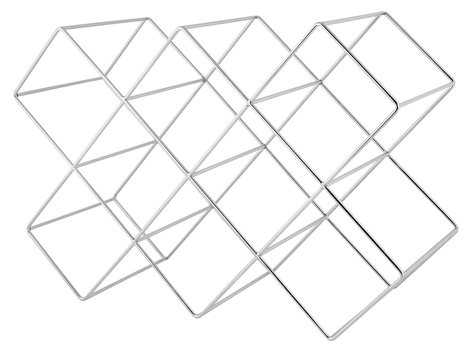 ECHTWERK Keukenaccessoires (Wijnrek voor 8 flessen, RVS) - 4260238064939