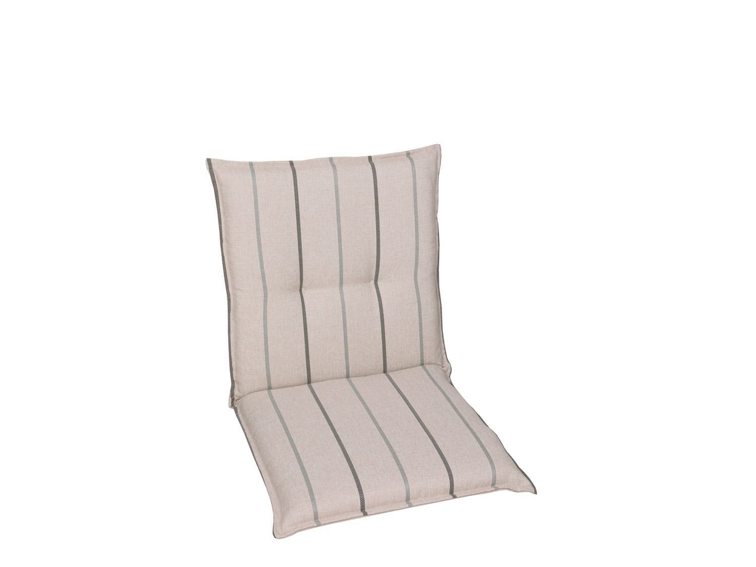 GO-DE Textil Tuinkussen (Stoelkussens voor stoelen met een lage rugleuning, Beige) - 4014082071595