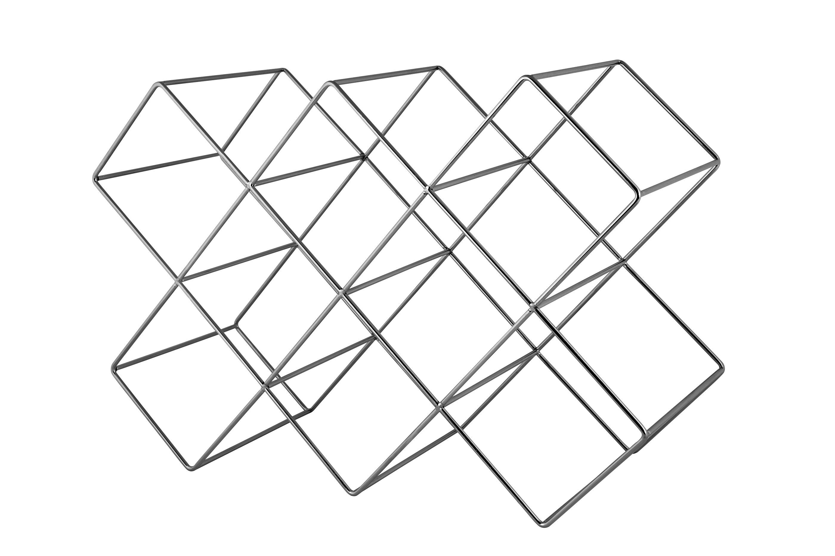 ECHTWERK Keukenaccessoires (Wijnrek voor 8 flessen, Zwart) - 4260238064960