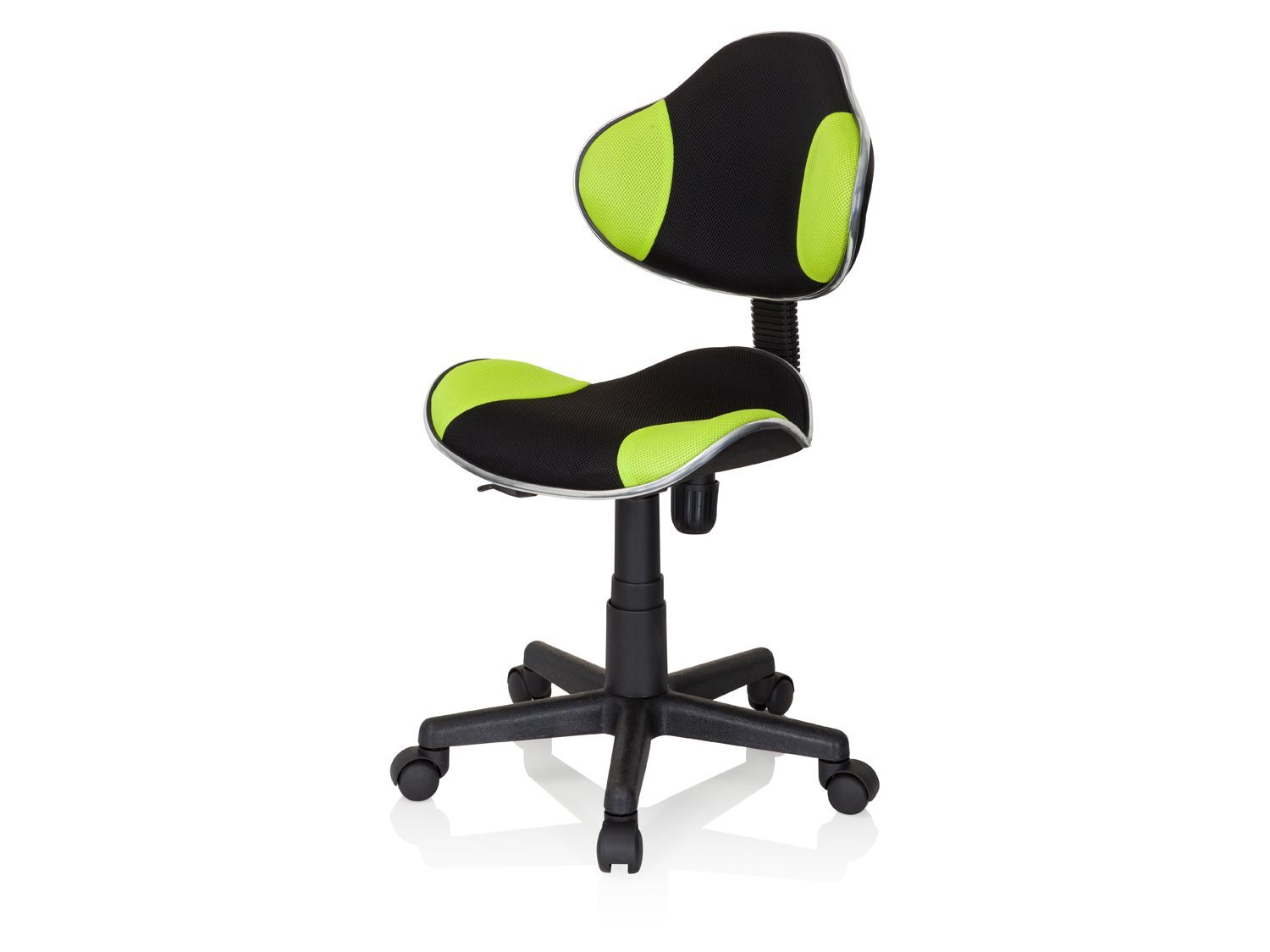 hjh OFFICE Kinder bureaustoel Kiddy GTI-2 (zwart/groen) - 4251084659073