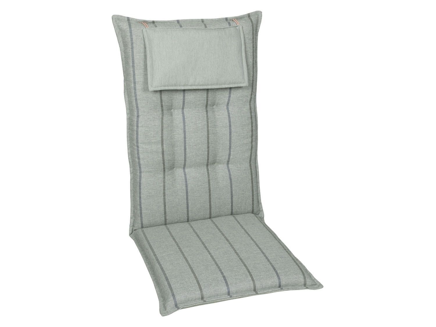 GO-DE Textil Tuinkussen (Stoelkussens voor stoelen met een lange rugleuning, Taupe) - 4014082071625