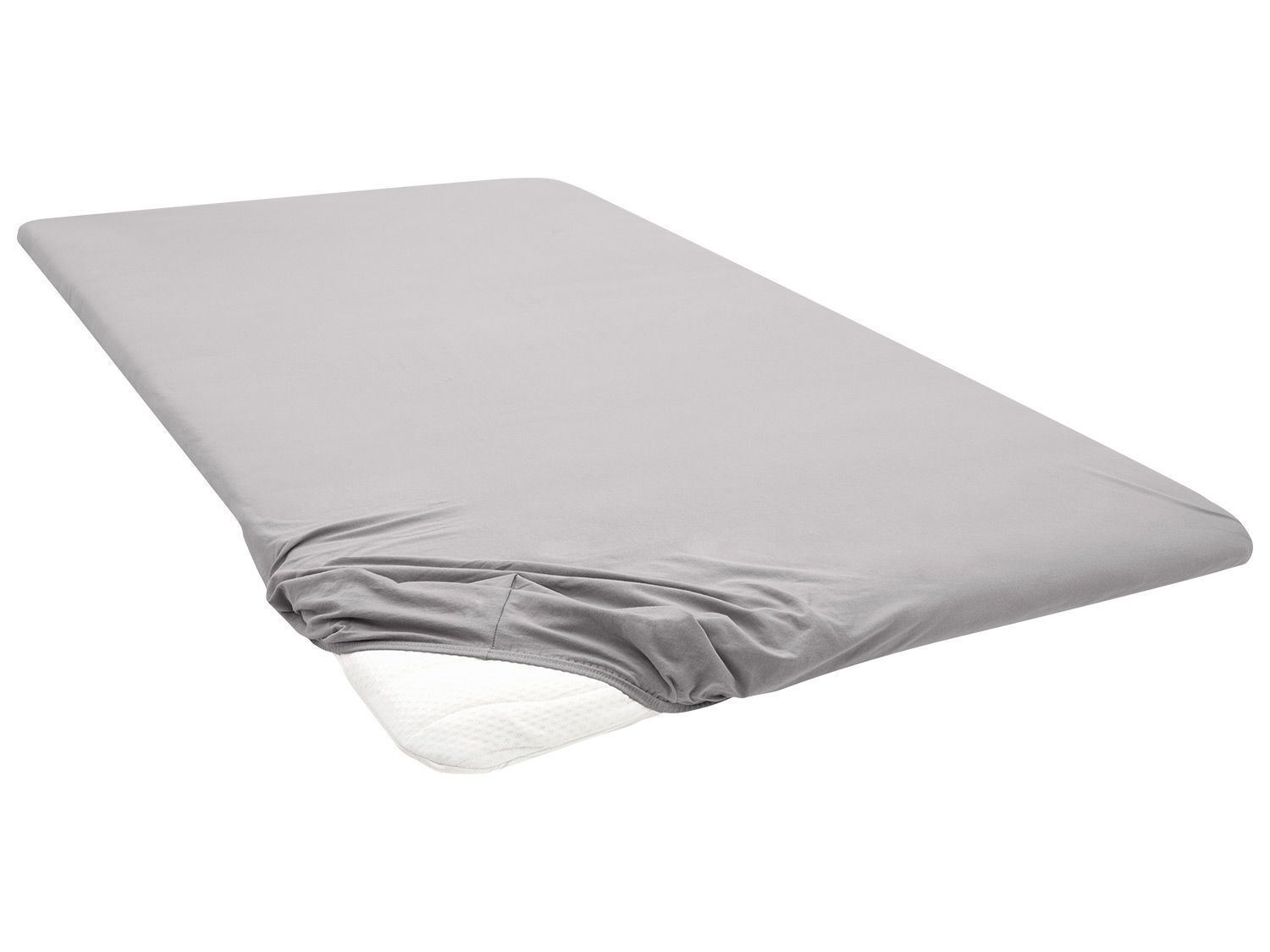 Biberna Jersey hoeslaken (Grijs, 90-100 x 200 cm) - 4053855232078