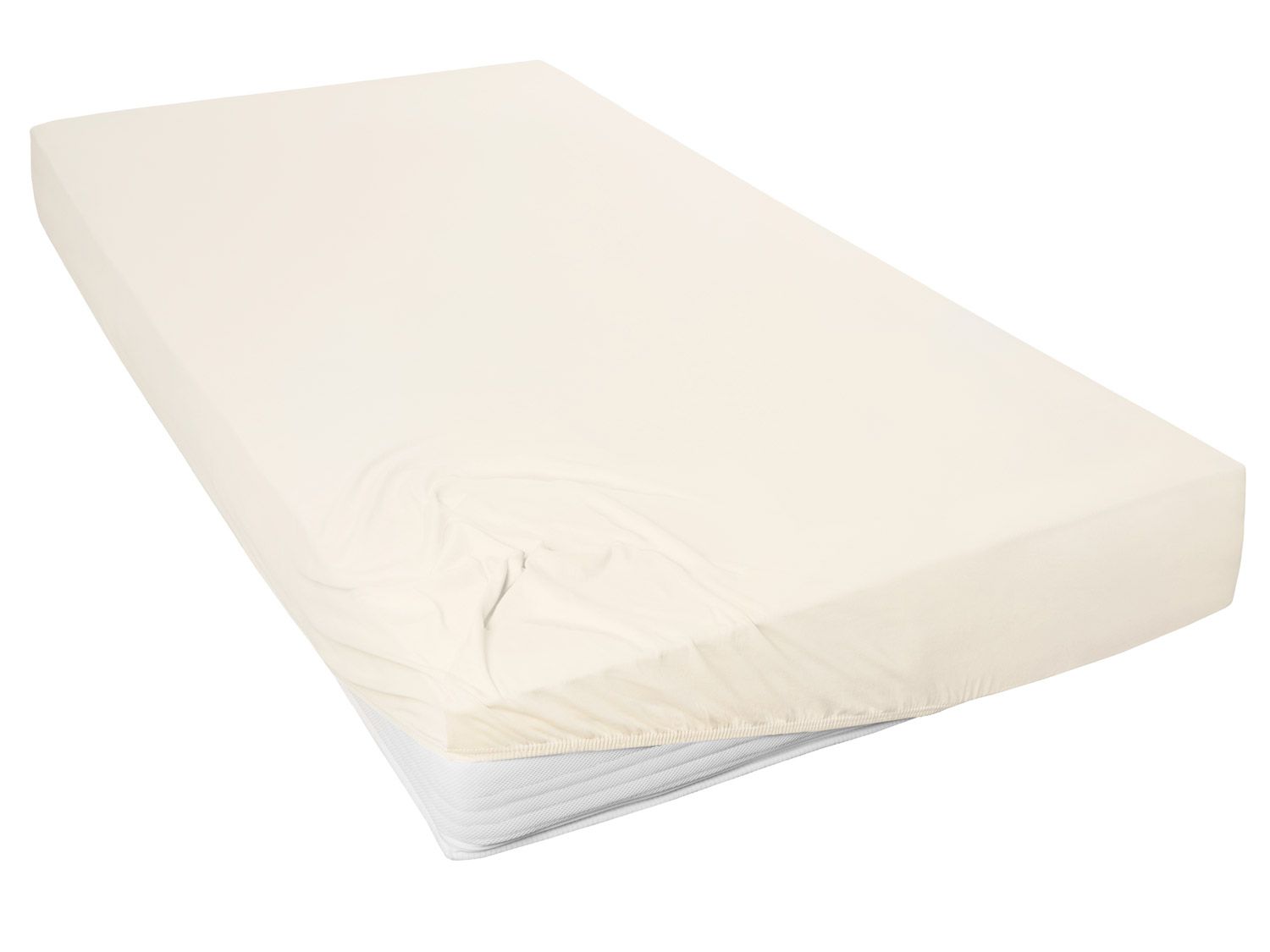 Primera Jersey hoeslaken (Ecru, 90-100 x 200 cm) - 4002895120708