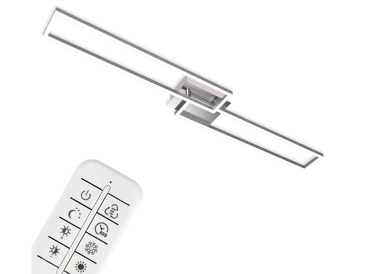 Briloner Plafondlamp (rechthoekig (chroom)) - 4002707370840