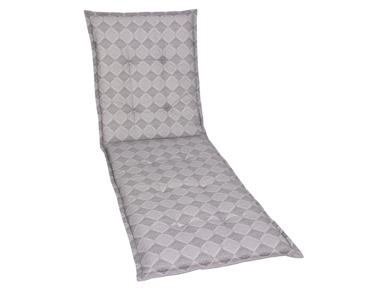 GO-DE Textil Tuinkussen (Stoelkussen voor een ligbed, Grijs) - 4014082071342