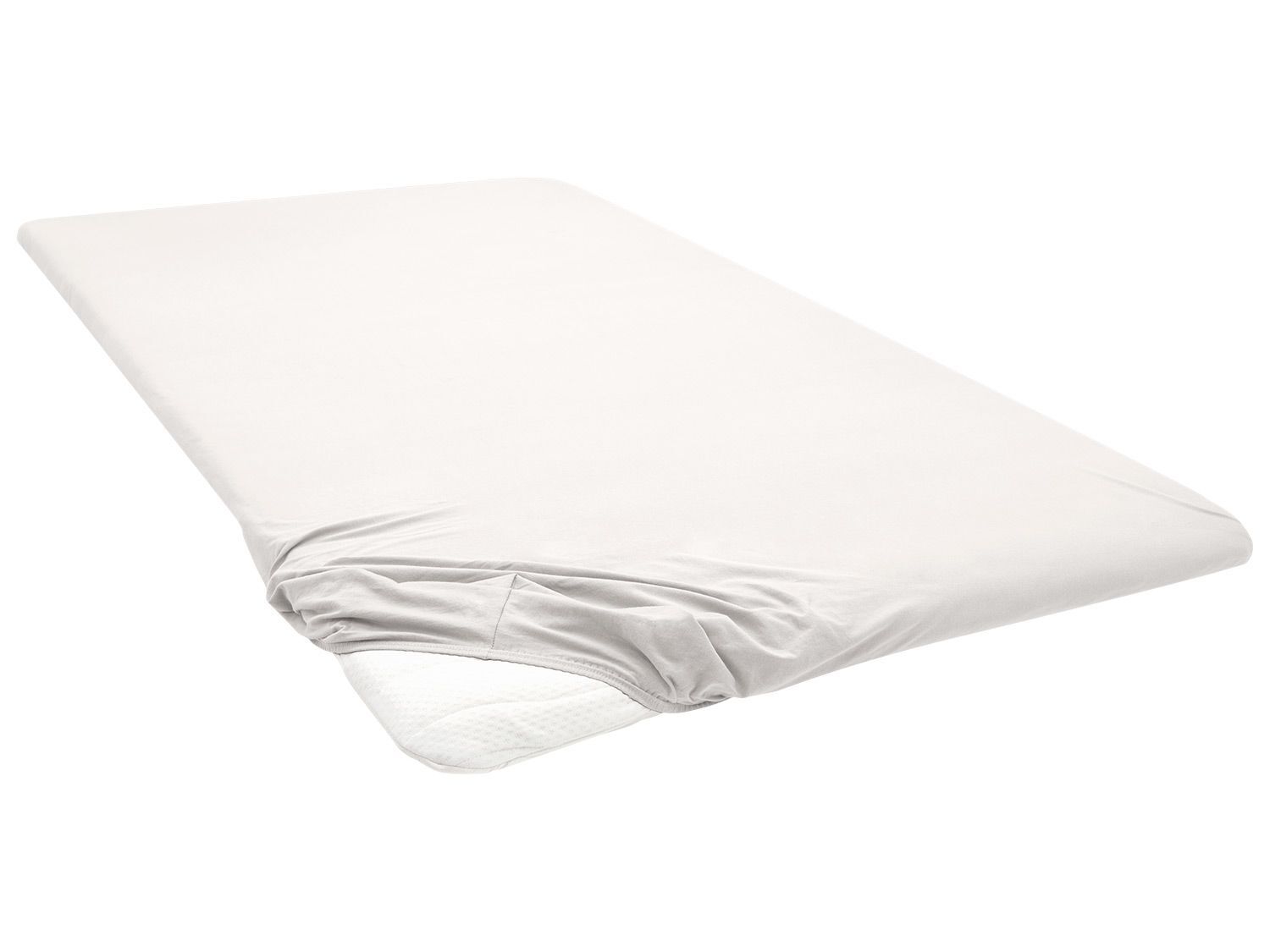 Biberna Jersey hoeslaken (beige, 140-160 x 200 cm) - 4053855232016