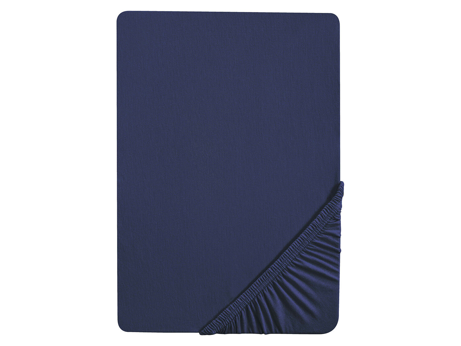Biberna Jersey hoeslaken (Marineblauw, 180-200 x 200 cm) - 4005774733303
