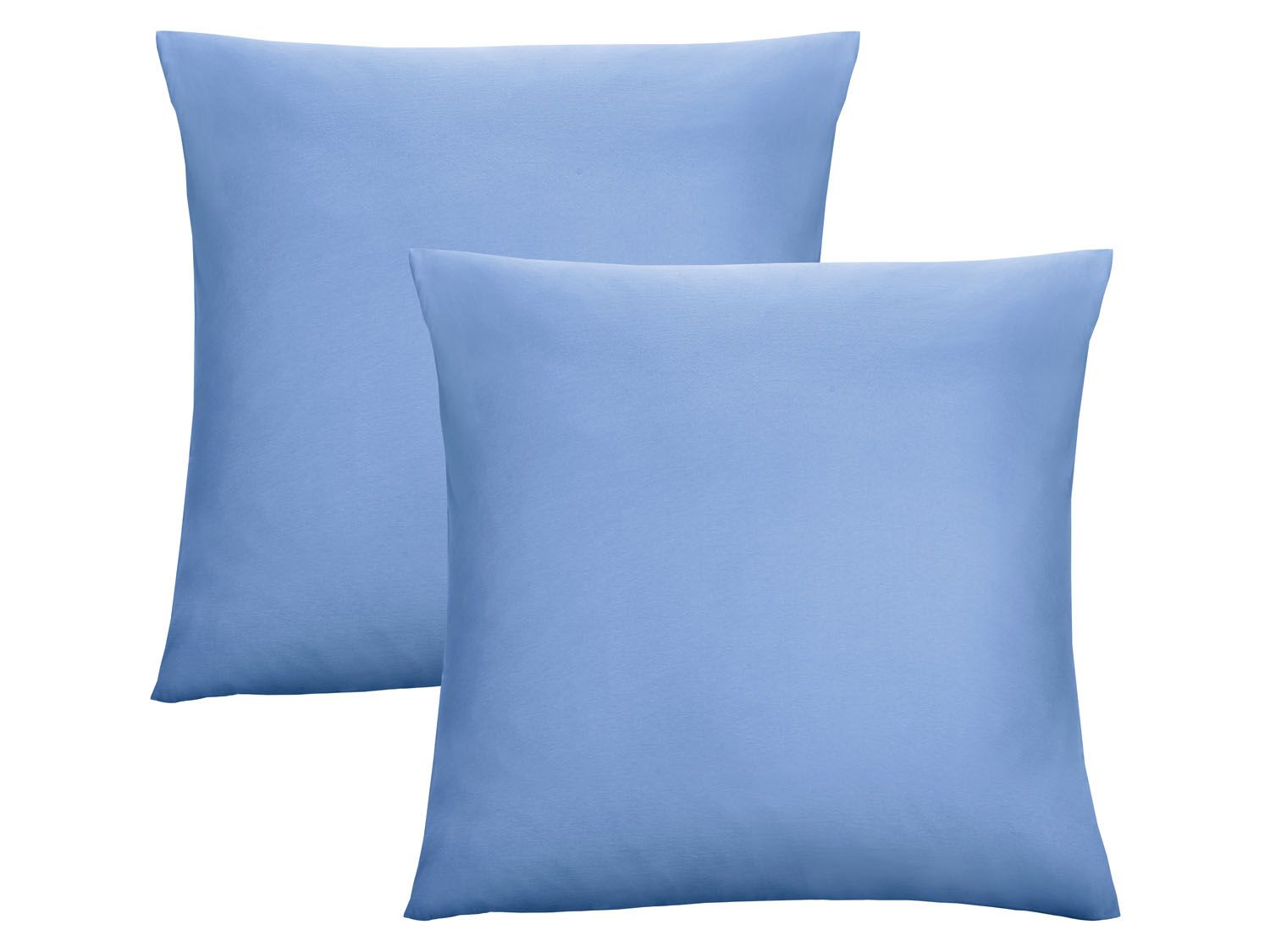 Biberna Fijne jersey kussenhoes (Blauw, 40x40) - 4005774384888