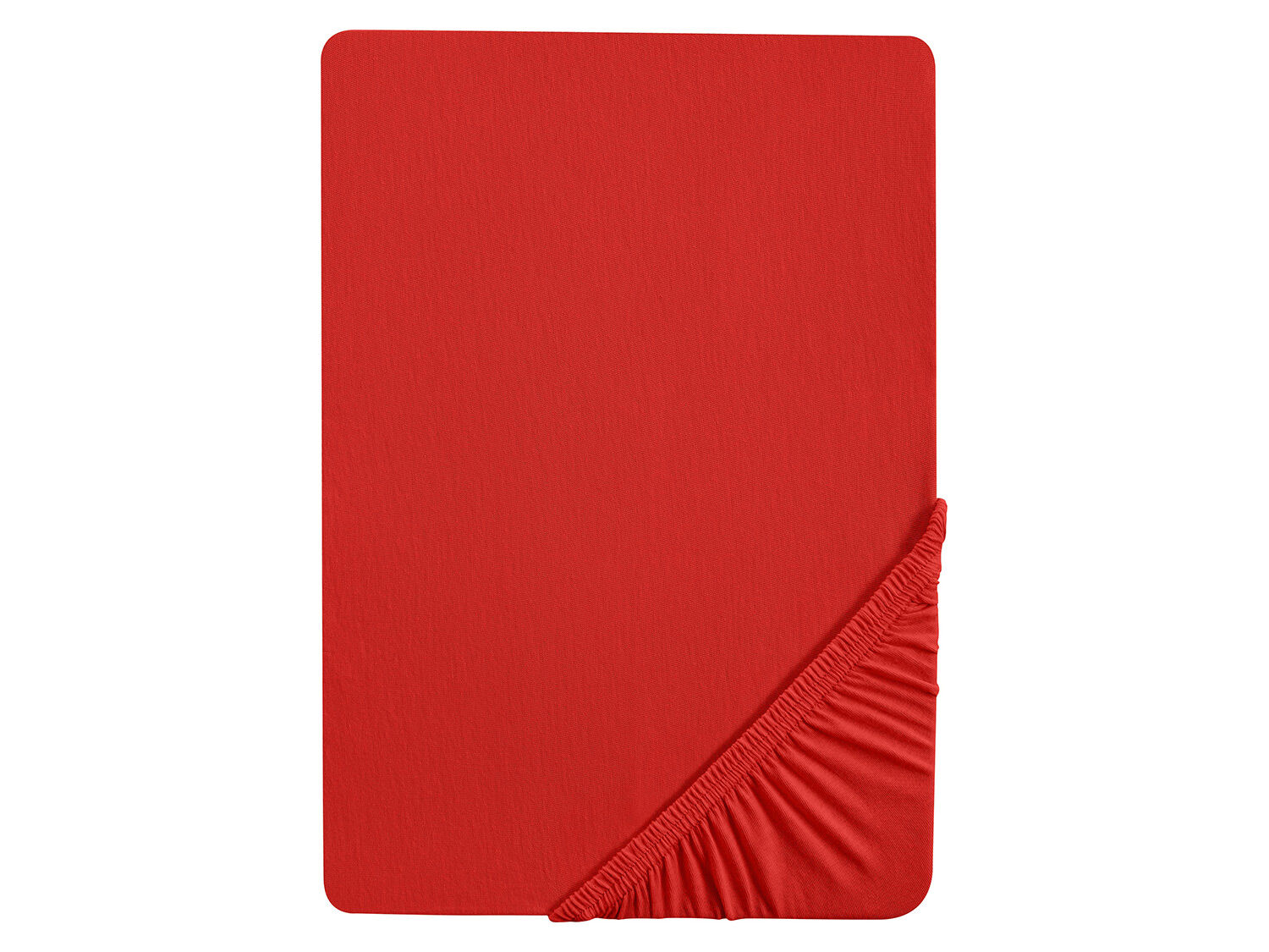 Biberna Jersey hoeslaken (Rood, 90-100 x 200 cm) - 4005774629293