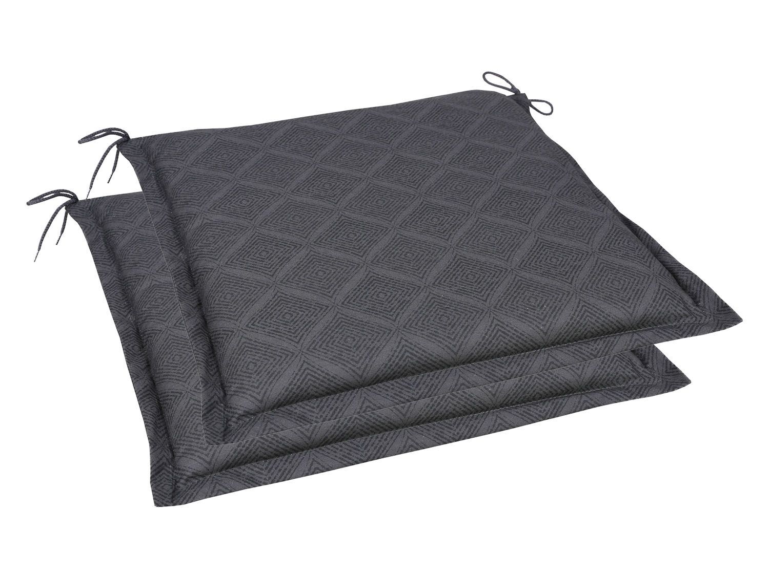 GO-DE Textil Tuinkussen (Set van 2 kussens, Antraciet) - 4014082071199