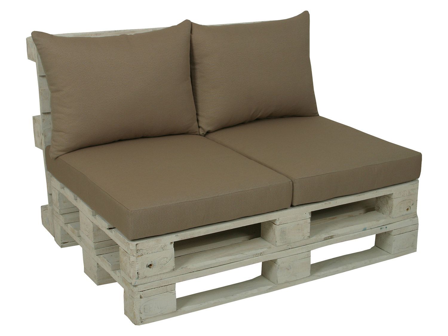 GO-DE Textil 2 palletkussens (Beige) - 4014082058046