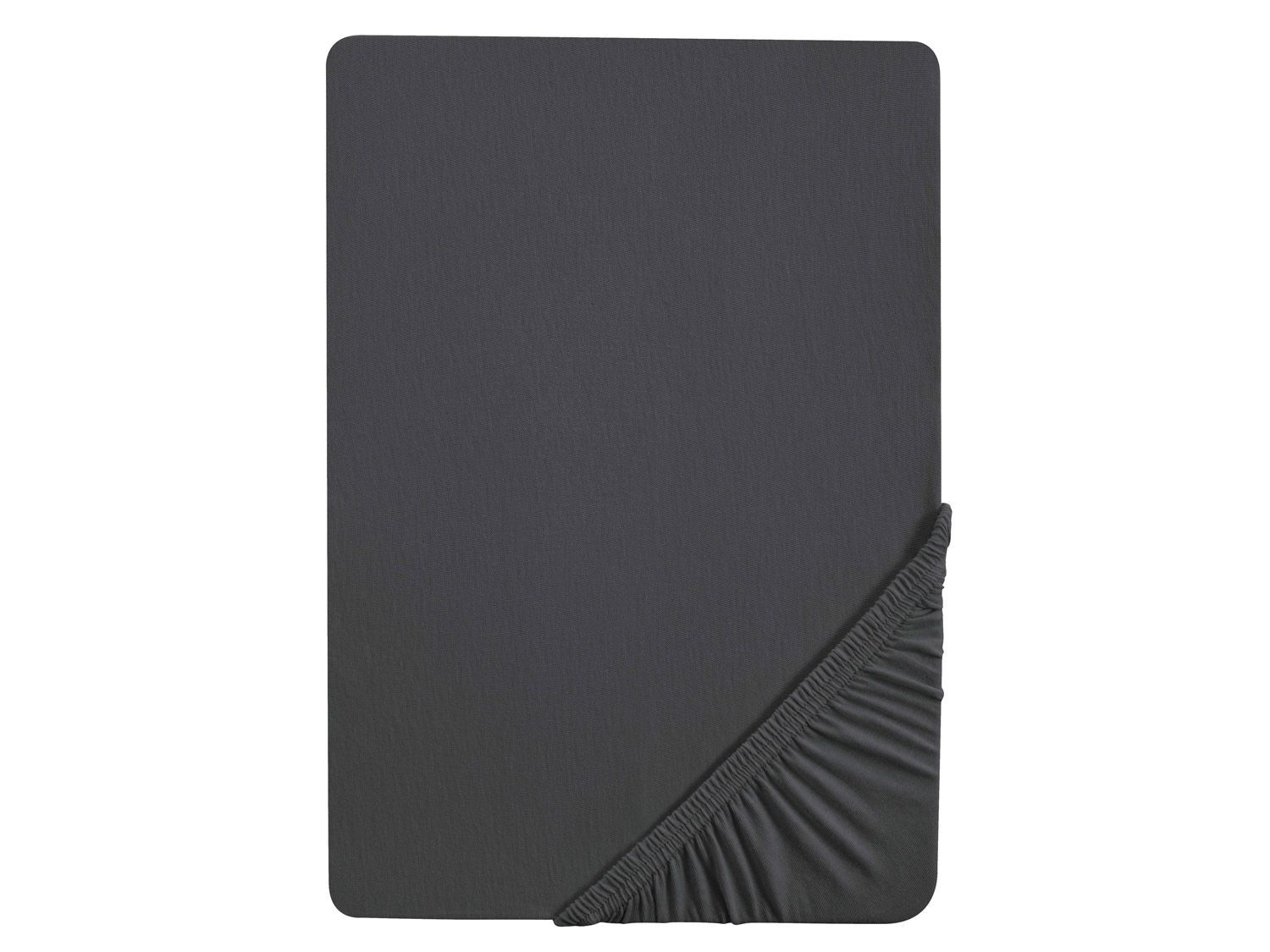 Biberna Jersey hoeslaken (Titanium, 90-100 x 200 cm) - 4005774926095