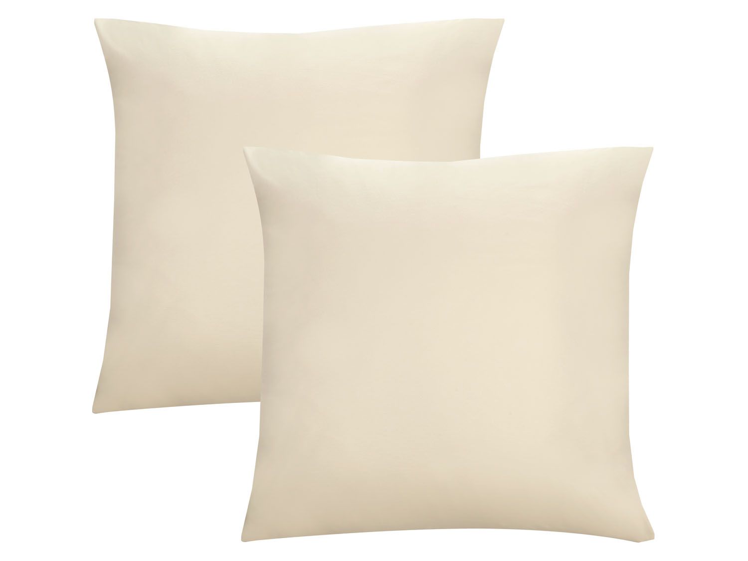 Biberna Fijne jersey kussenhoes (Naturel, 40x40) - 4005774120592