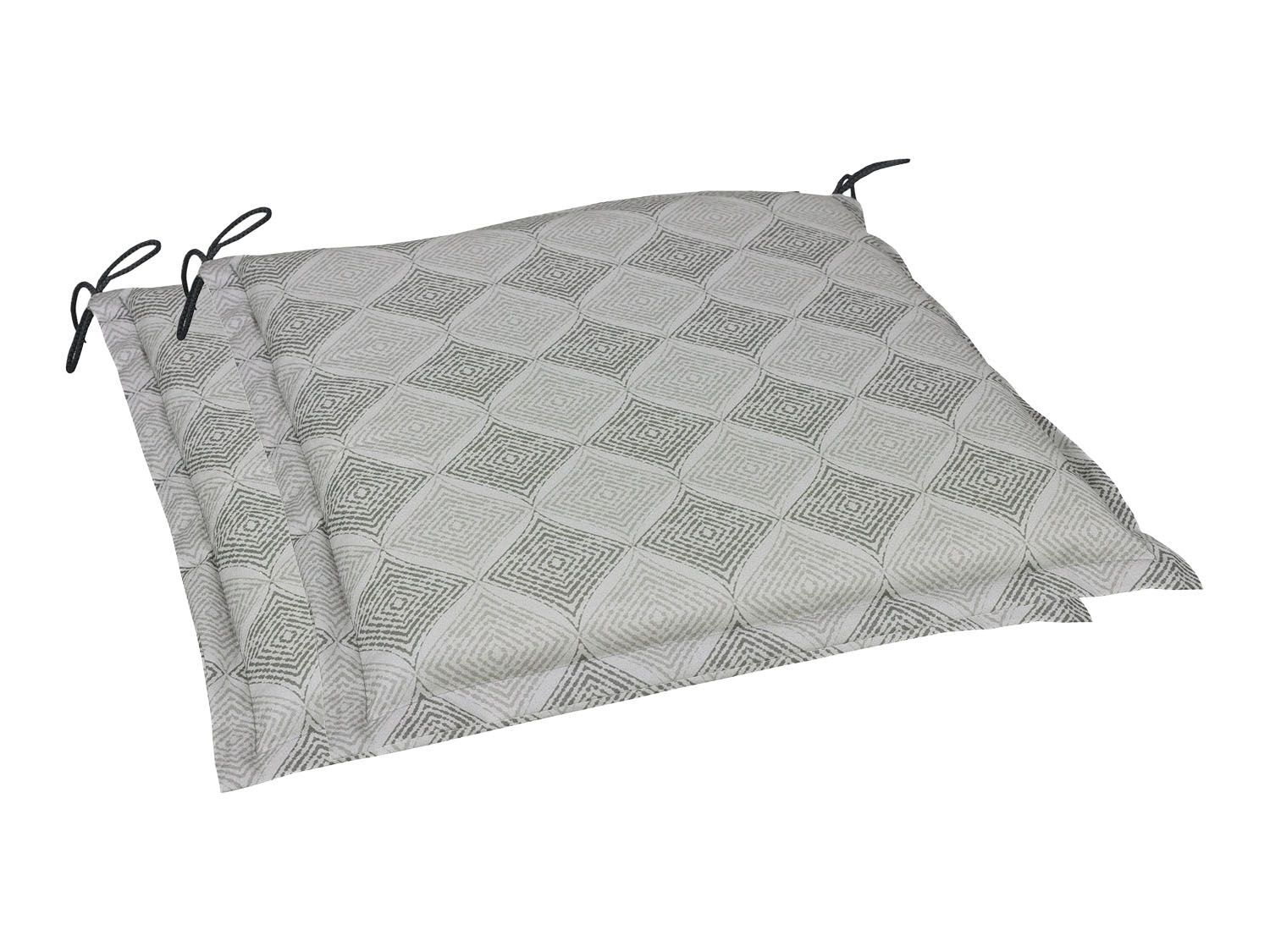 GO-DE Textil Tuinkussen (Set van 2 kussens, Grijs) - 4014082071403