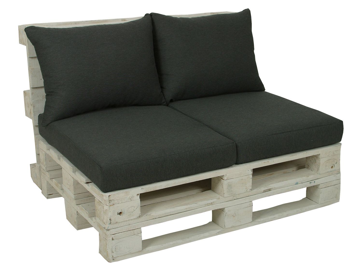 GO-DE Textil 2 palletkussens (Antraciet) - 4014082058084