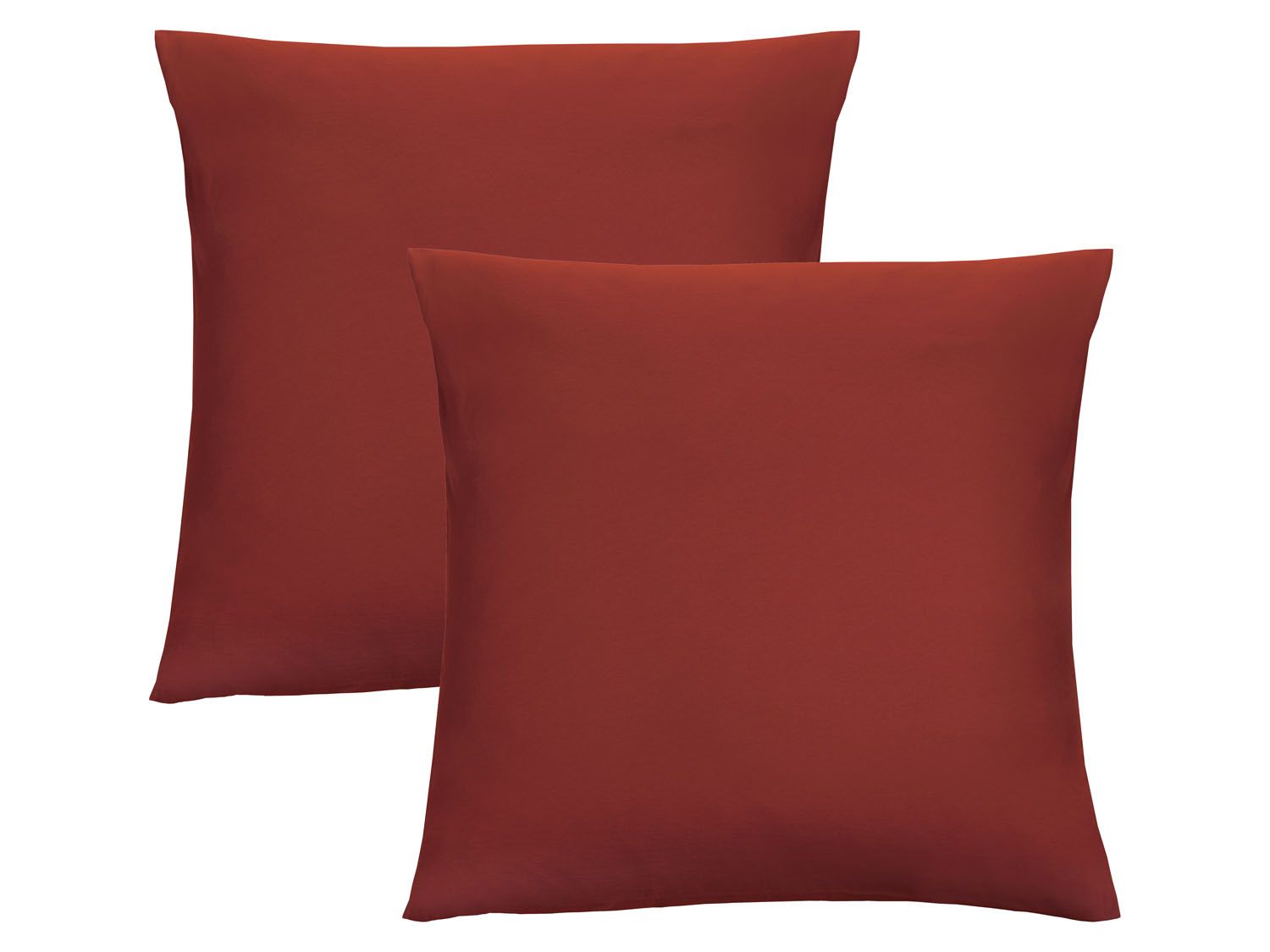 Biberna Fijne jersey kussenhoes (Roest, 40x40) - 4005774680799