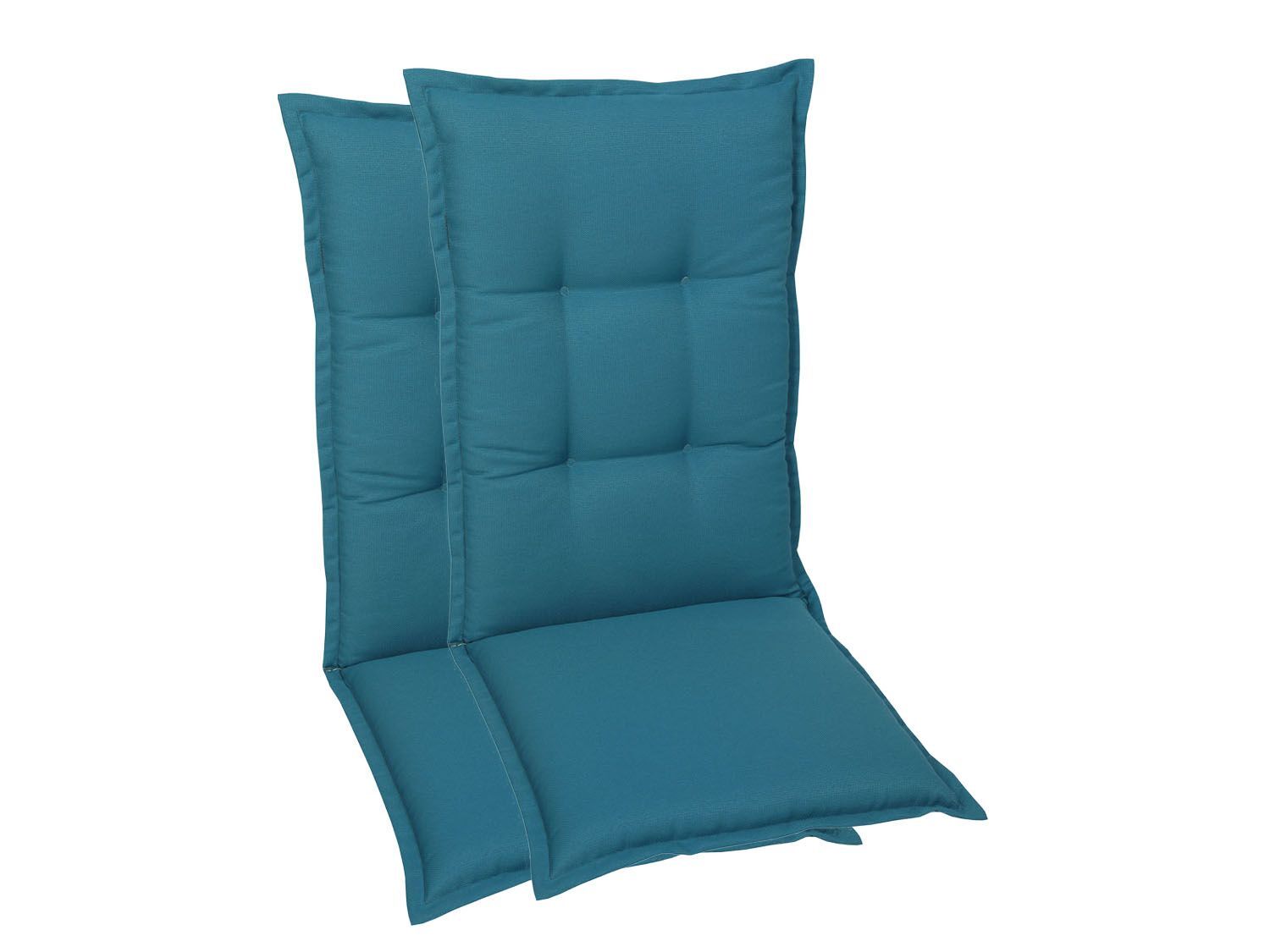 GO-DE Textil Tuinkussen (Stoelkussens voor stoelen met een normale rugleuning, Petrol) - 4014082069240