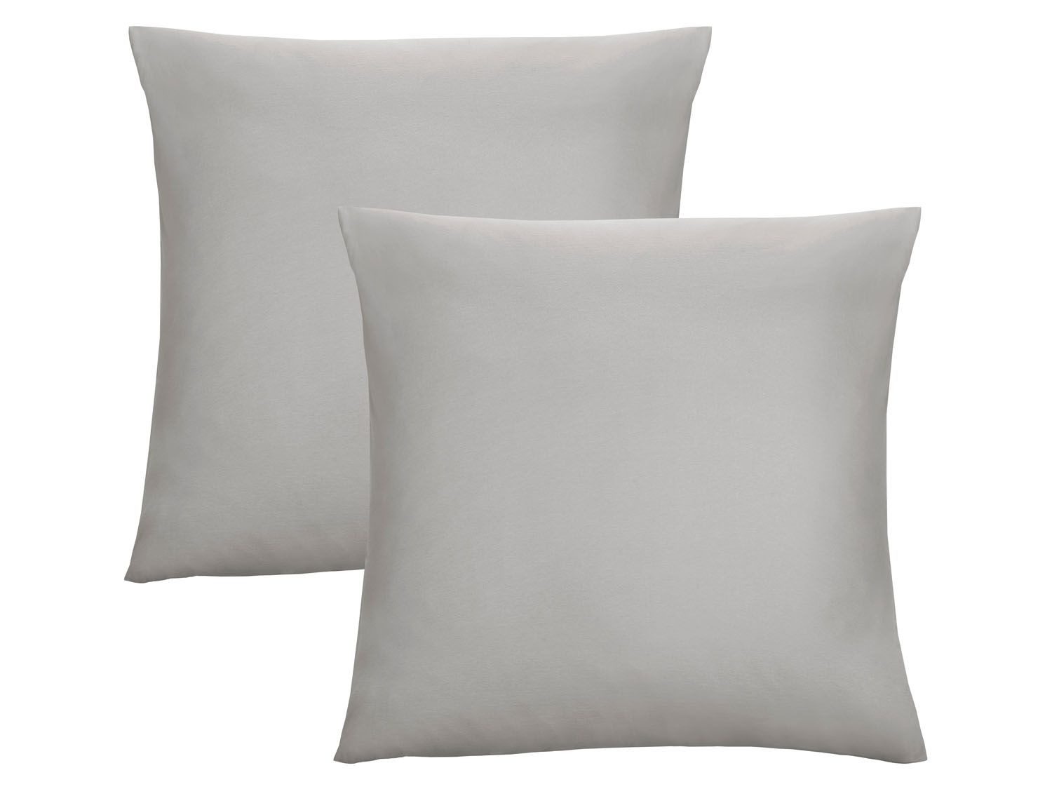 Biberna Fijne jersey kussenhoes (Grijs, 40x40) - 4005774210019