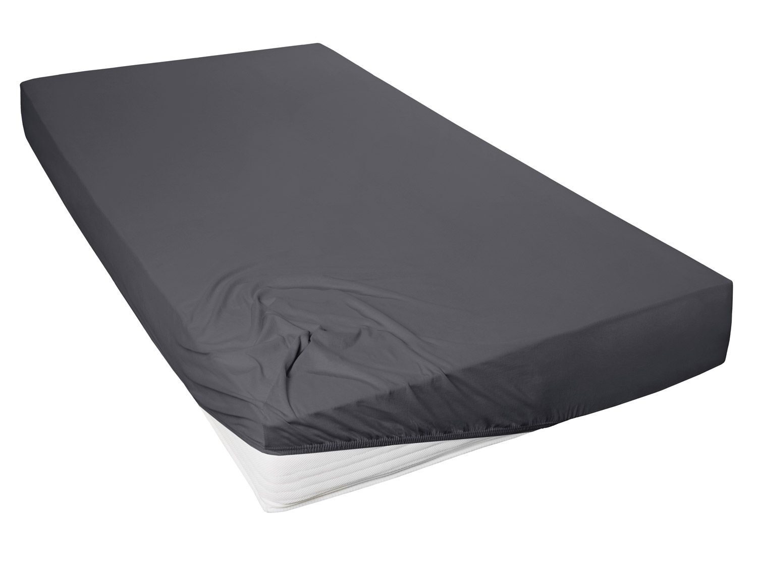 Primera Jersey hoeslaken (Antraciet, 90-100 x 200 cm) - 4002895121293