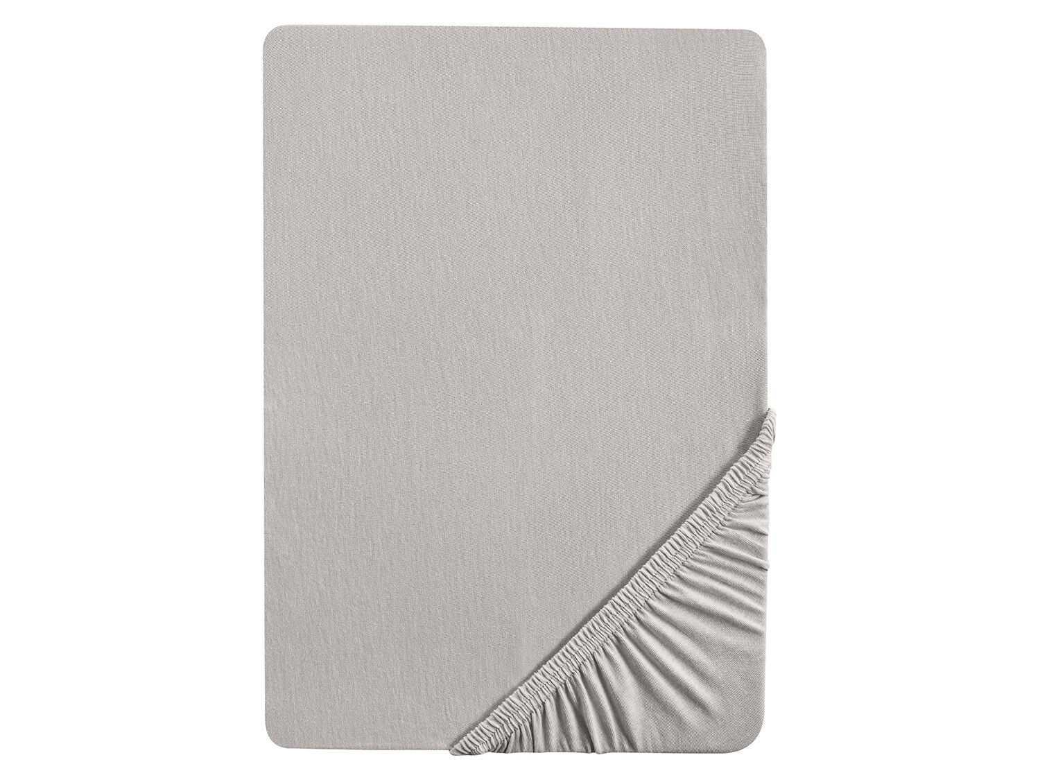 Biberna Jersey hoeslaken (Grijs, 180-200 x 200 cm) - 4005774930139