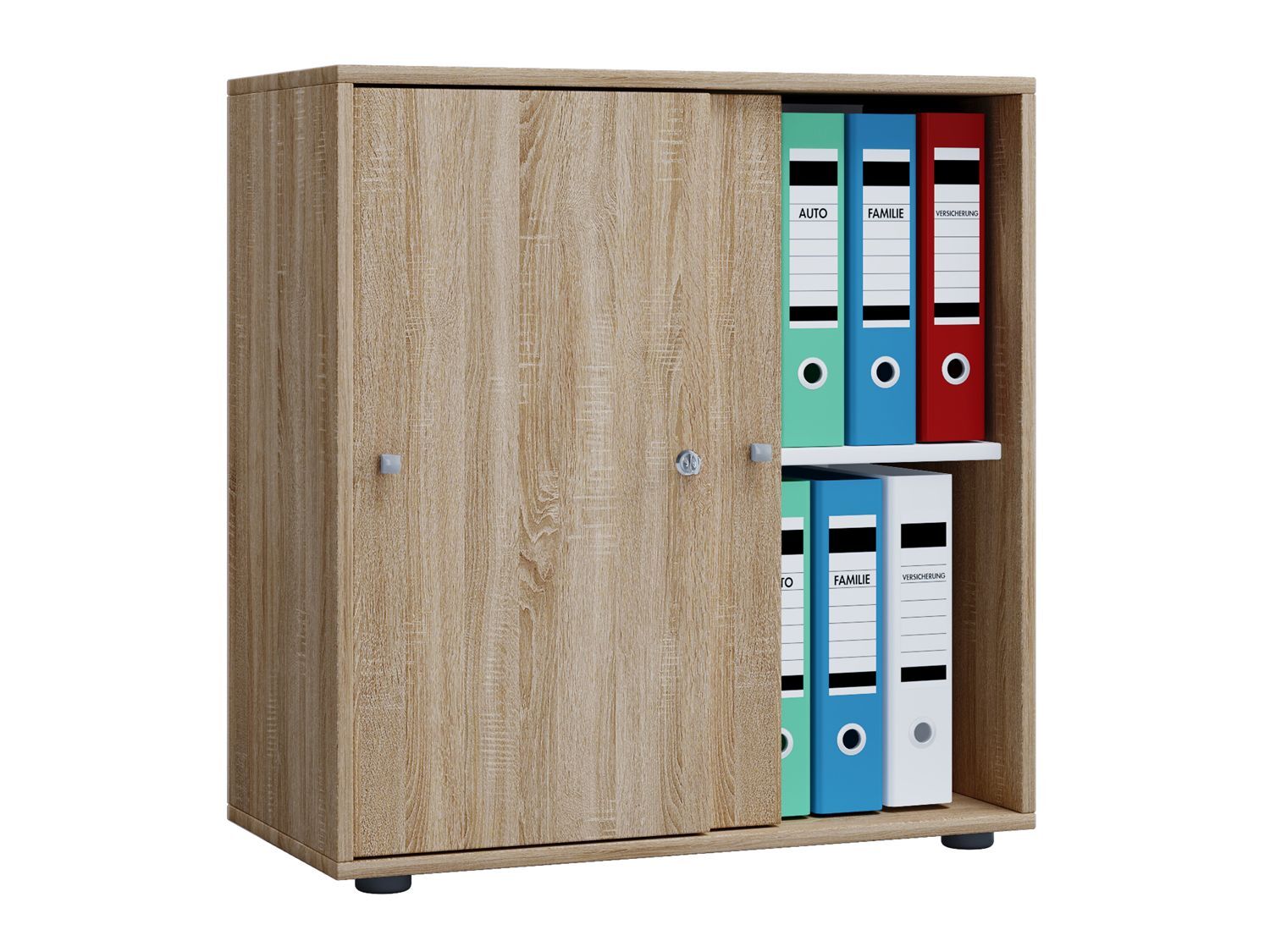 VCM Kast Lona (Schuifdeuren, sonoma eik, L) - 4051814371066