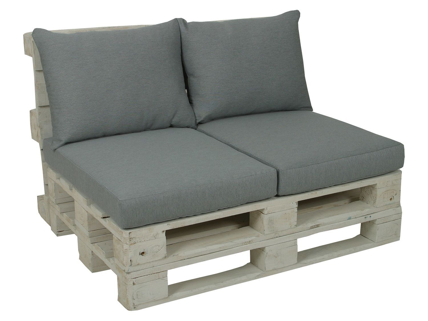 GO-DE Textil 2 palletkussens (Grijs) - 4014082058039