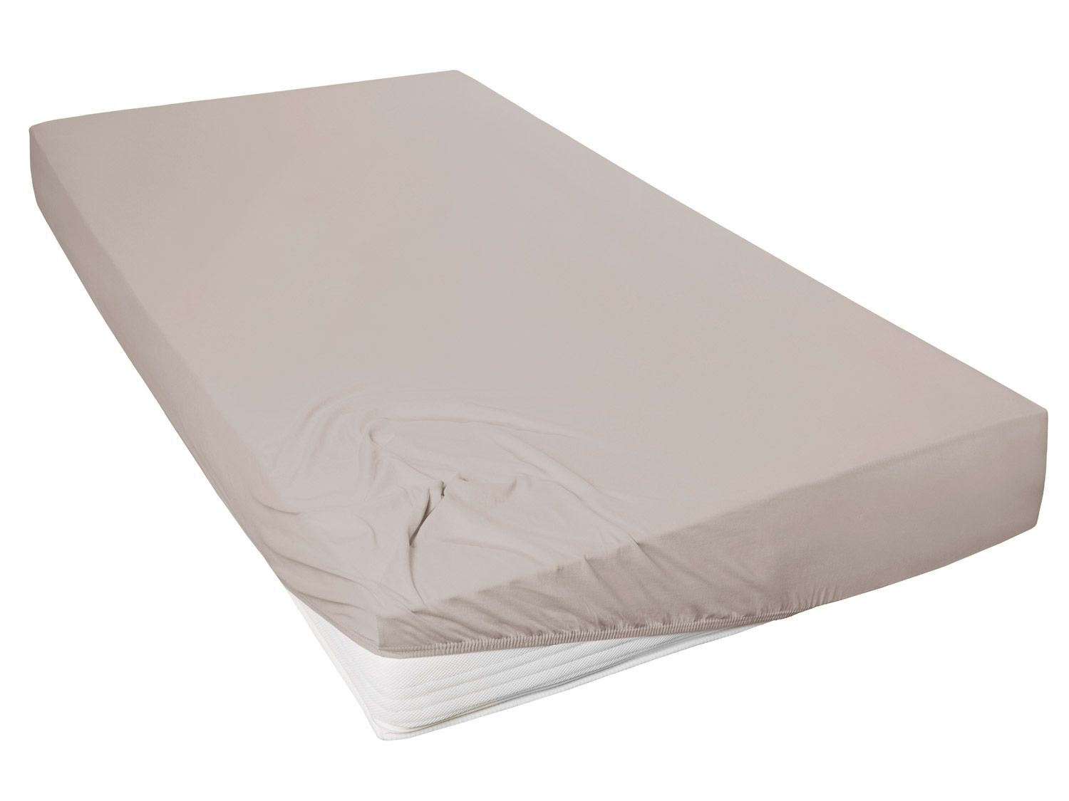 Primera Jersey hoeslaken (Kiezel, 140-160 x 200 cm) - 4002895121507