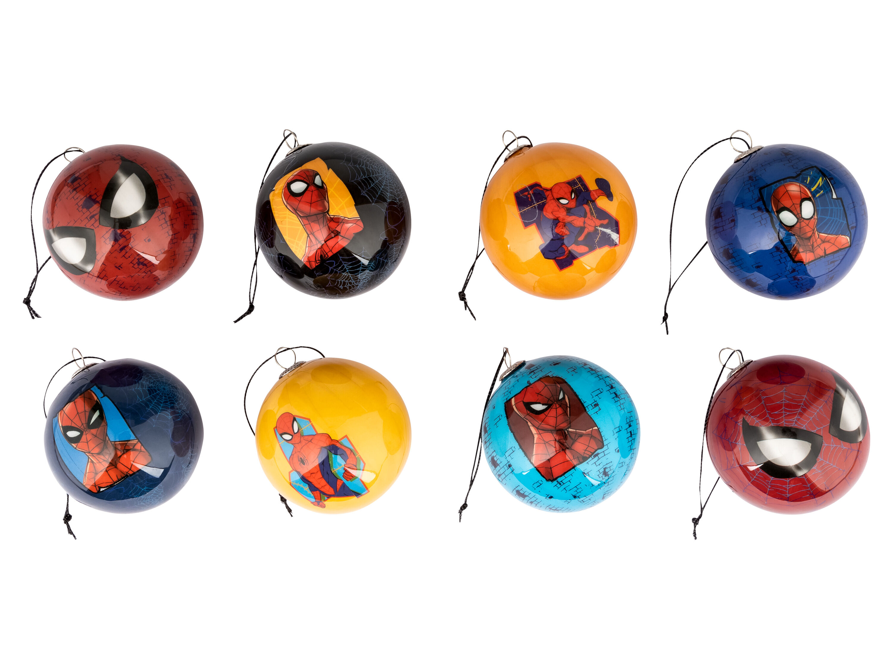 DISNEY 8 Kerstballen (Spider Man) - 8720634040198