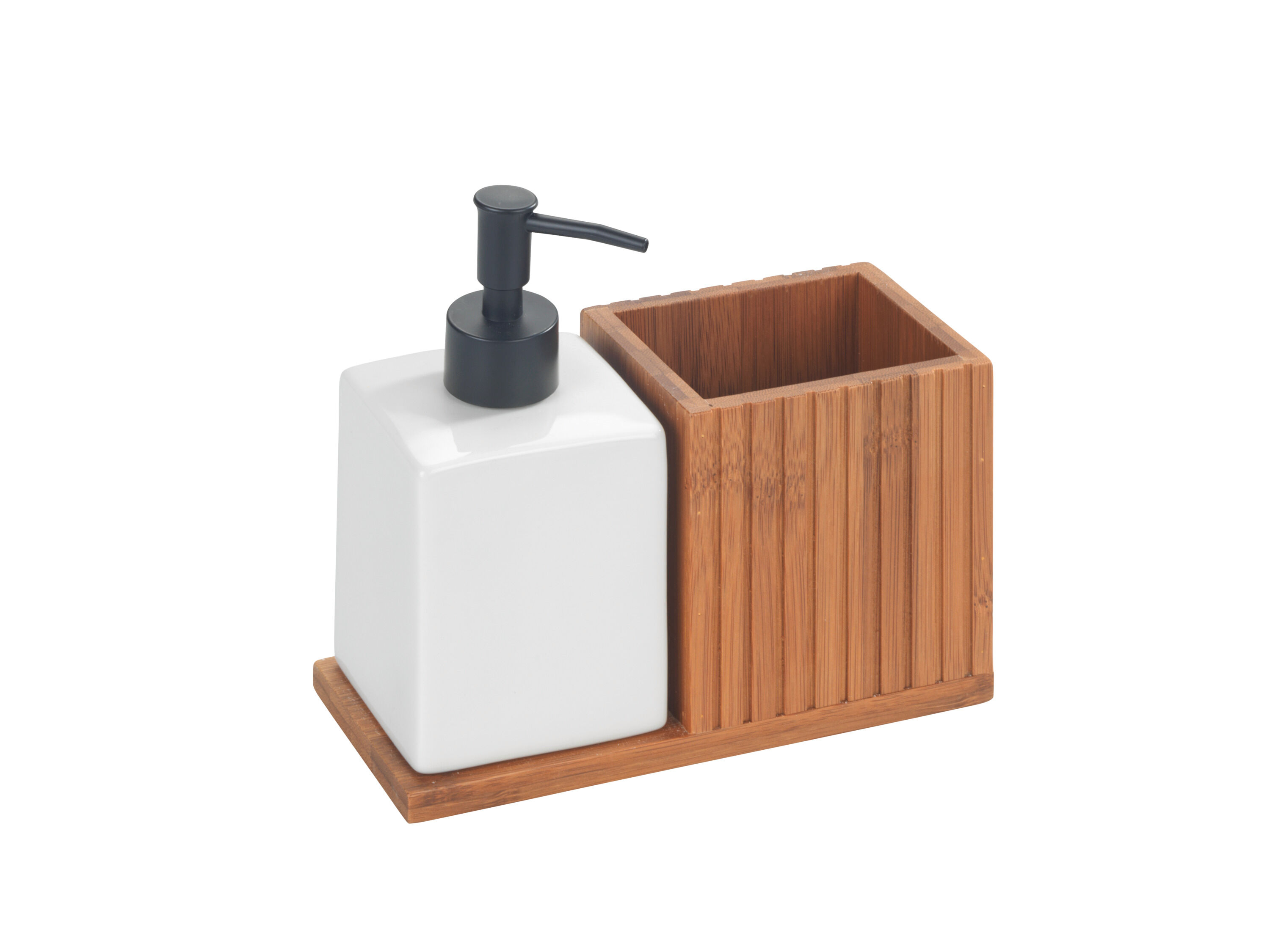 Wenko Afwasmiddel- en zeepdispenser met houder Mera - 4008838435182