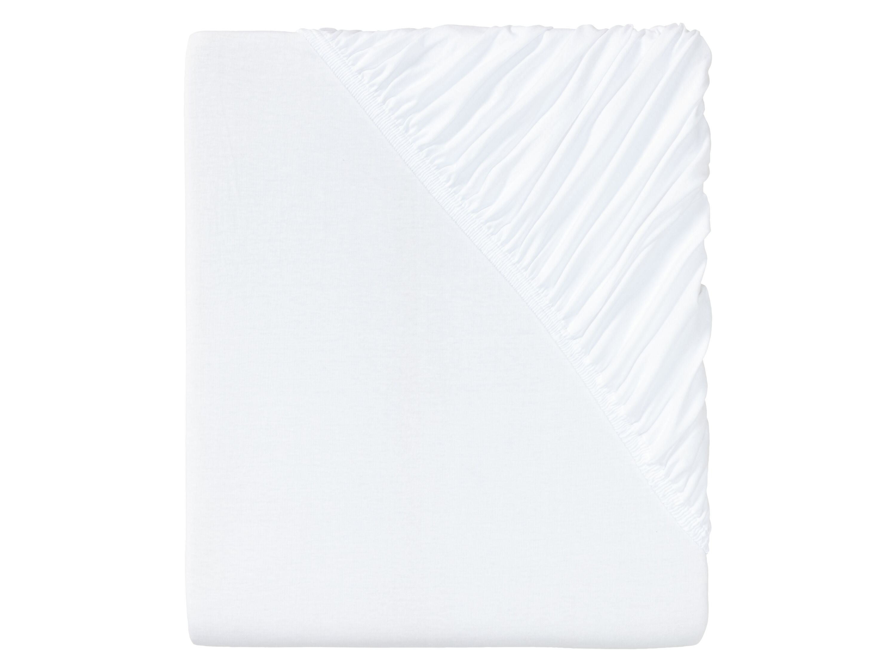 LIVARNO home Jersey hoeslaken 90-100 x 200 cm (Wit) - 4052916289075