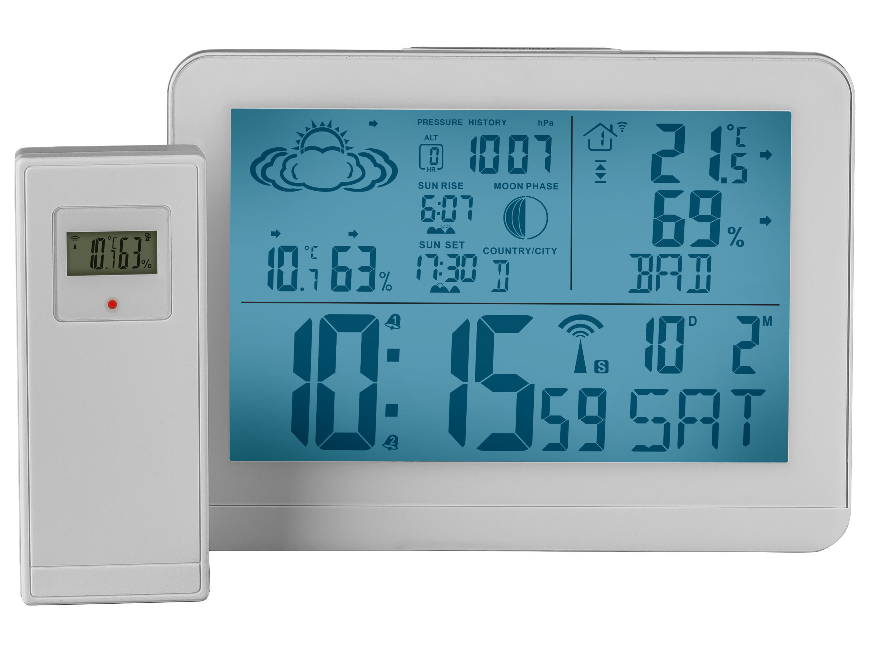 LIVARNO Radiografisch weerstation (Wit) - 4052916870990