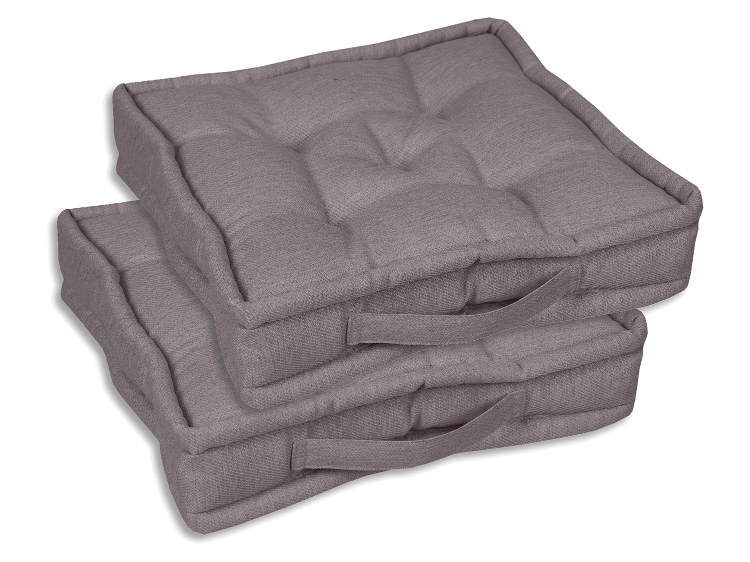 GO-DE Textil Tuinkussen (Set van 2 bokskussens, Taupe) - 4014082100806