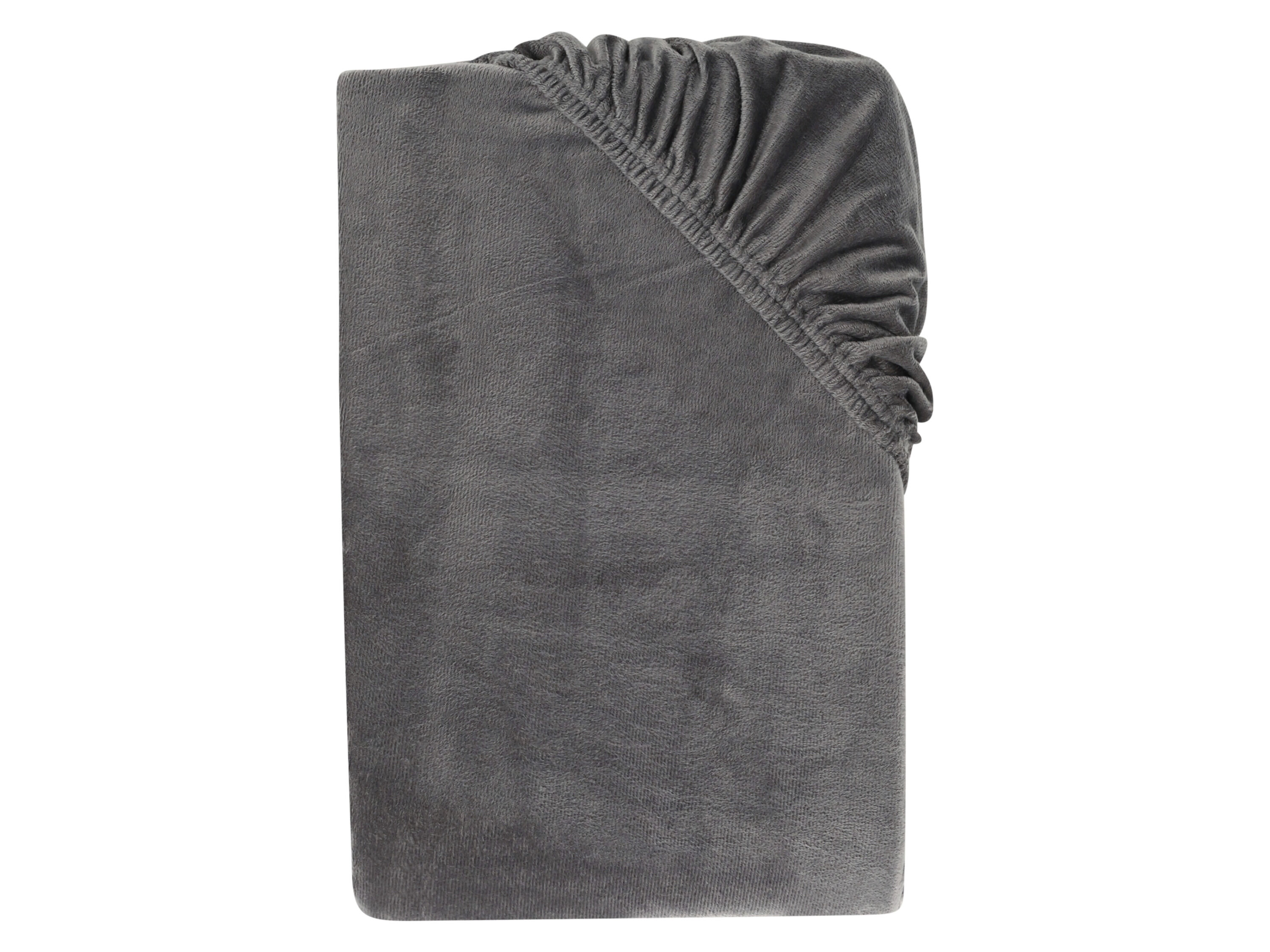 LIVARNO Pluche hoeslaken 180-200 x 200 cm (Grijs) - 4052916818992