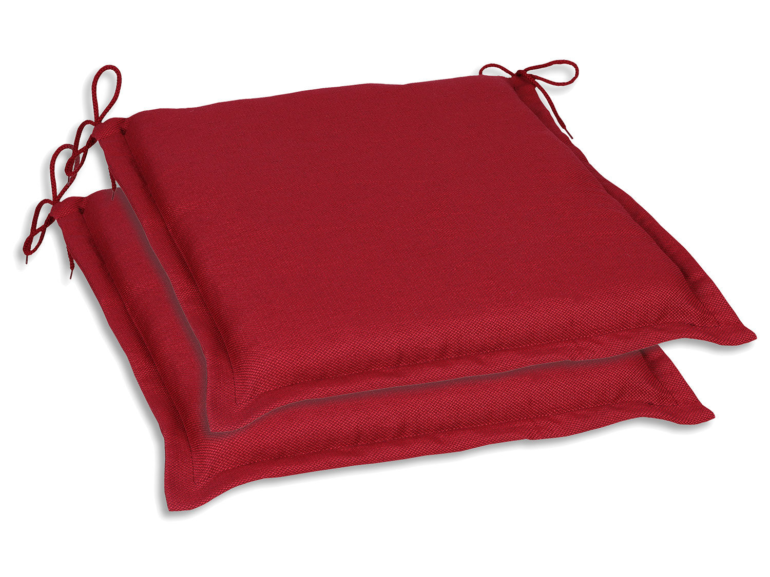 GO-DE Textil Tuinkussen (Set van 2 kussens, Kersenrood) - 4014082101339