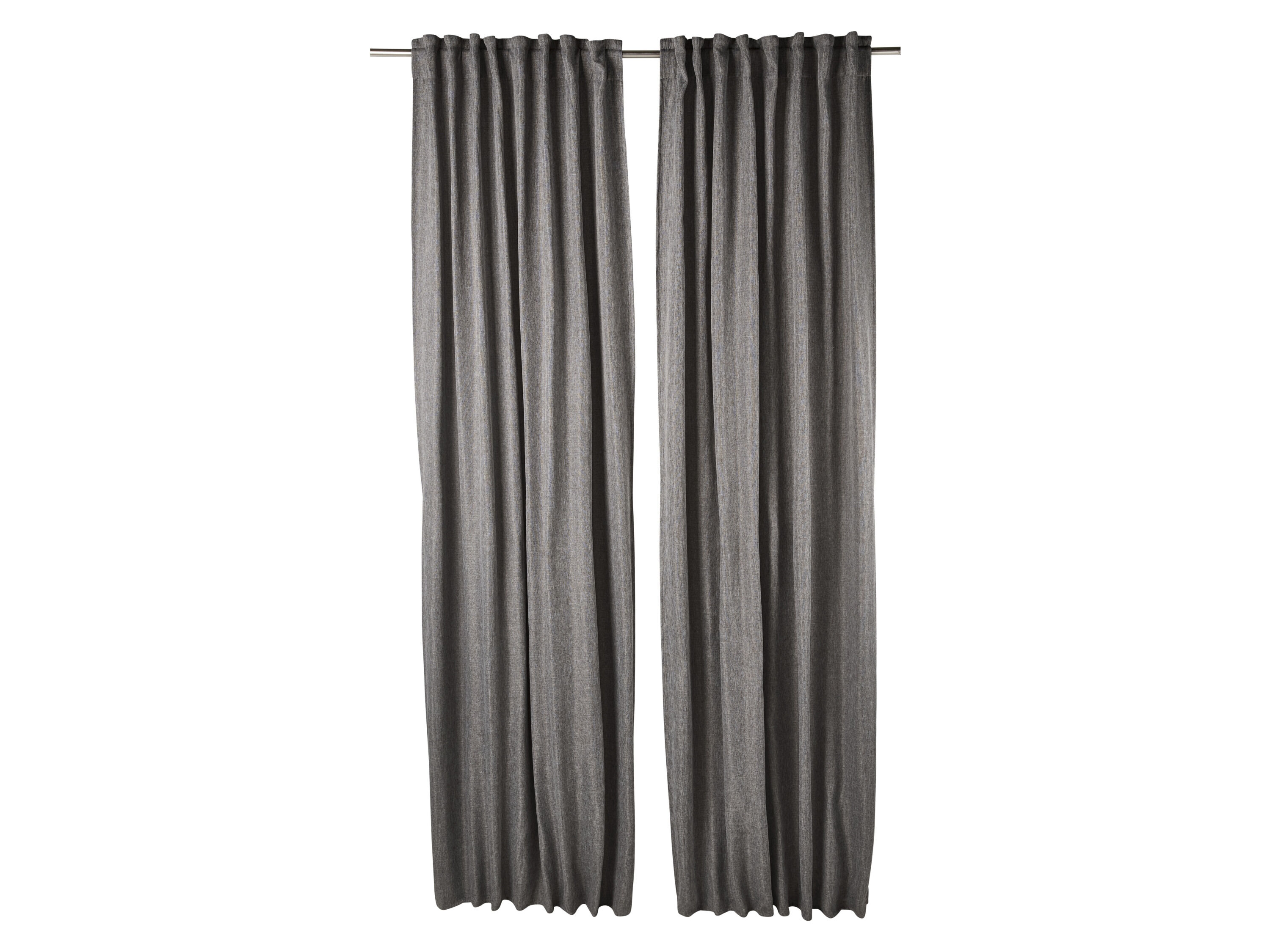 LIVARNO Verduisterende gordijnen 135 x 254 cm (Donkergrijs) - 4052916774533