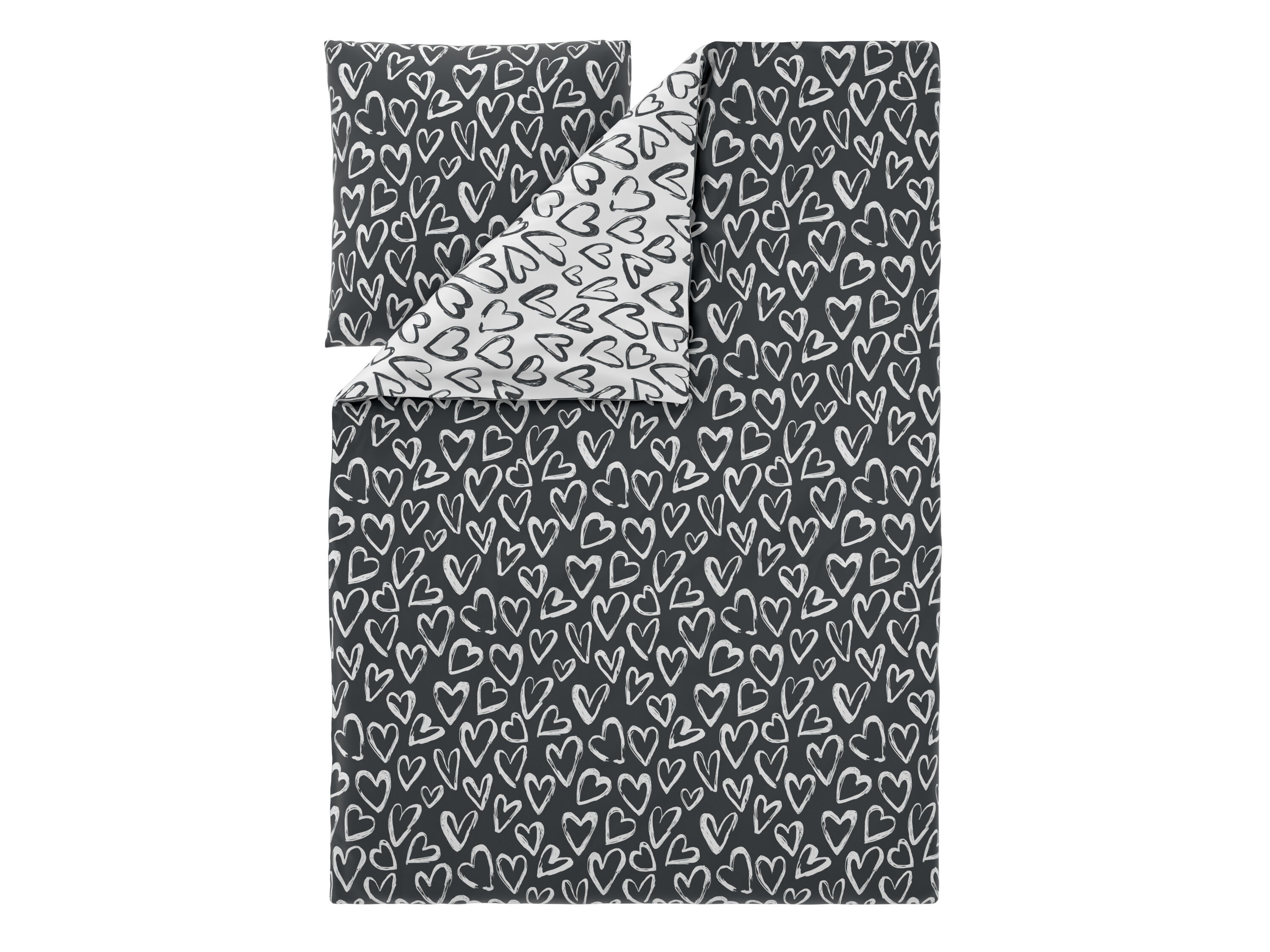 LIVARNO Renforcé dekbedovertrek 140 x 200 cm (Hartjes) - 4052916942253