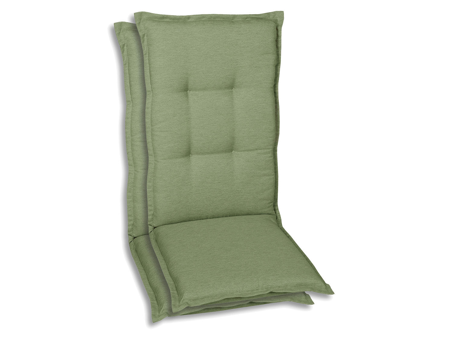 GO-DE Textil Tuinkussen (Stoelkussens voor stoelen met een normale rugleuning, Lichtgroen) - 4014082101032