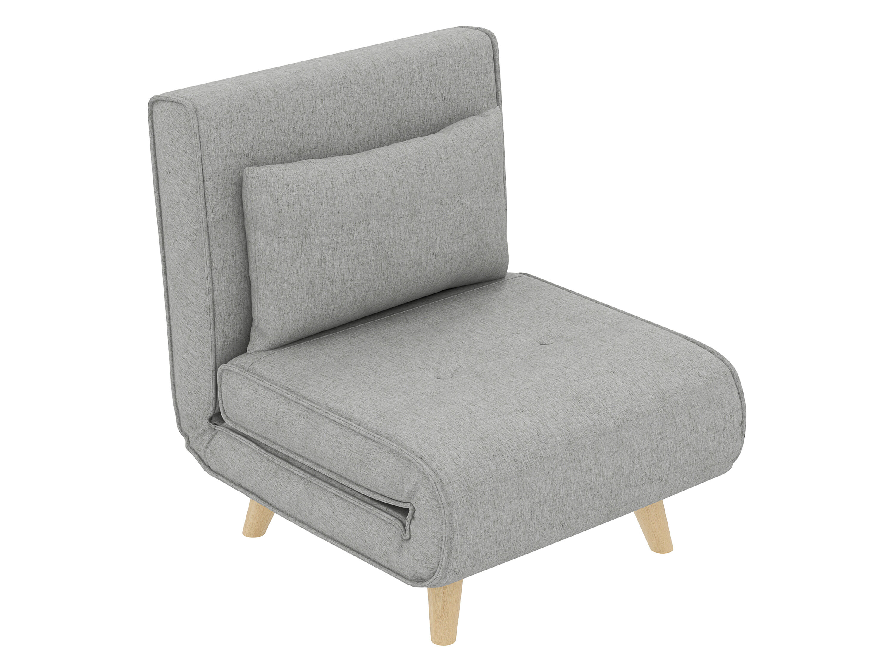 HOMCOM Slaapstoel (Breedte 72 cm, Lichtgrijs) - 4255633586049