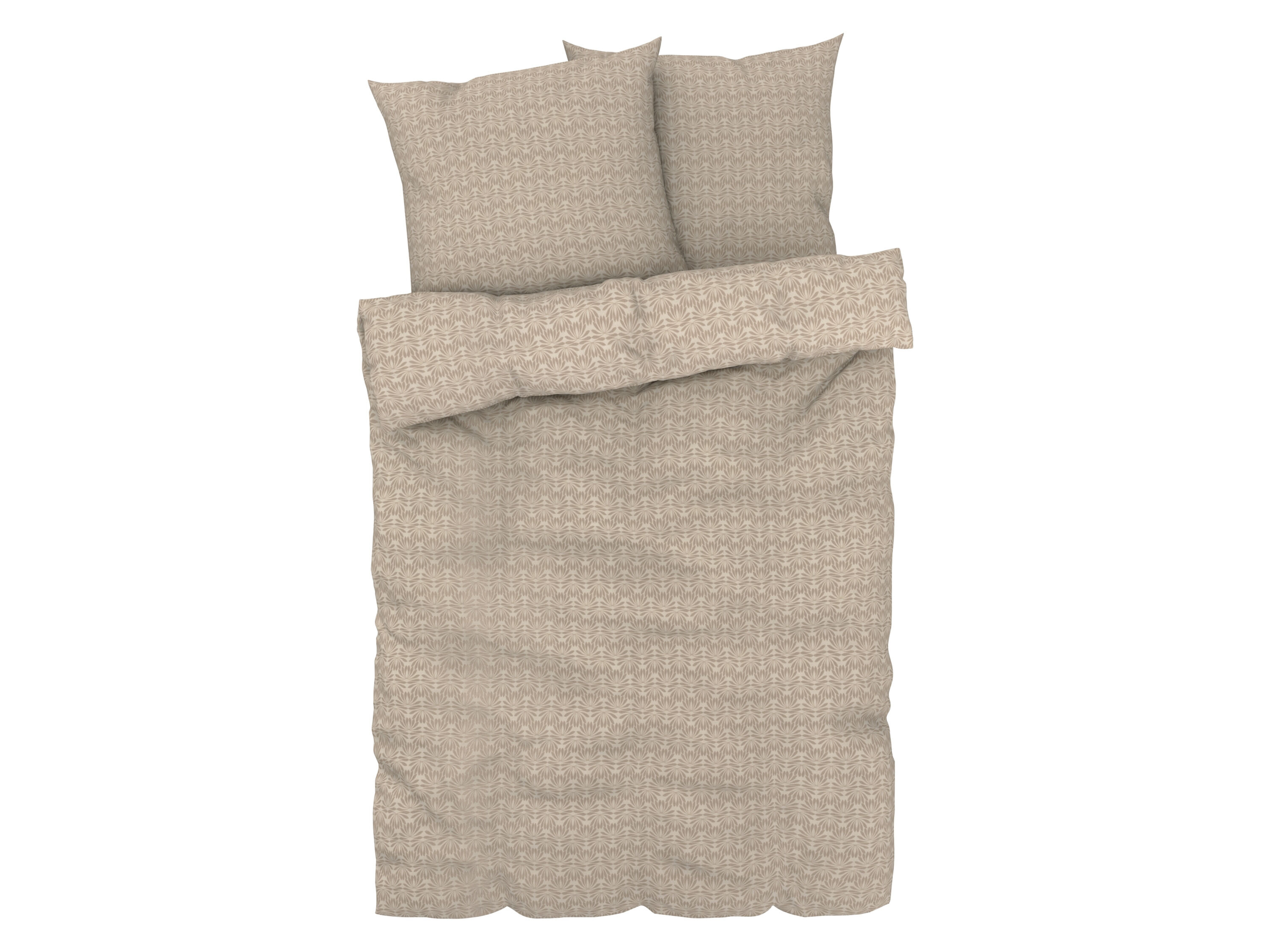 LIVARNO home Dekbedovertrek 200 x 200 cm (ornament beige) - 4052916432211