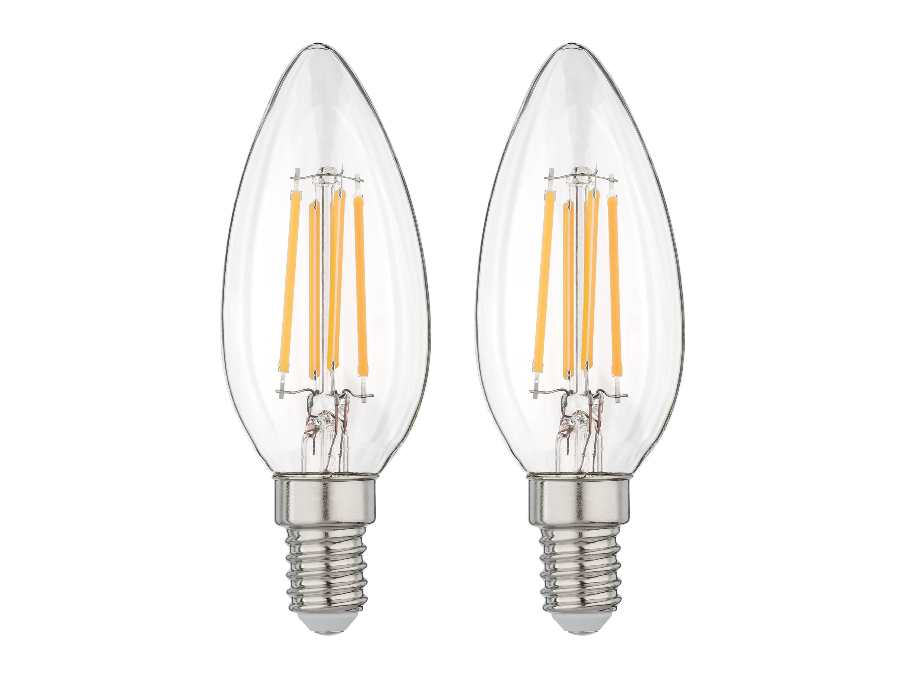 LIVARNO LED-filamentlampen (Kaars E14 4,2W, set van 2) - 4052916887929