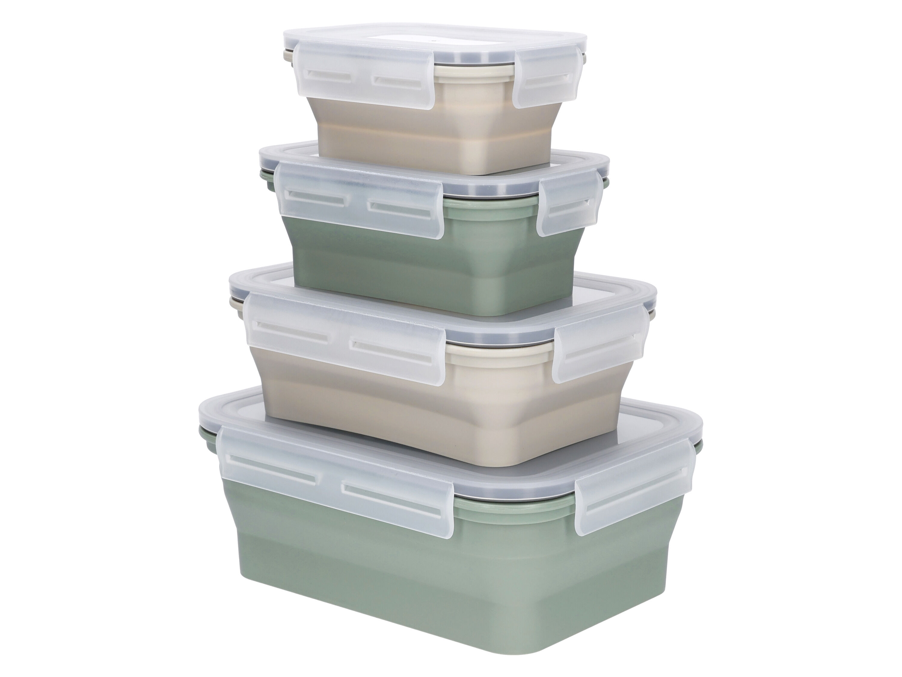 SILVERCREST Opvouwbare vershoudbakjes of lunchbox (Rechthoekig 4-delig) - 4052916886687