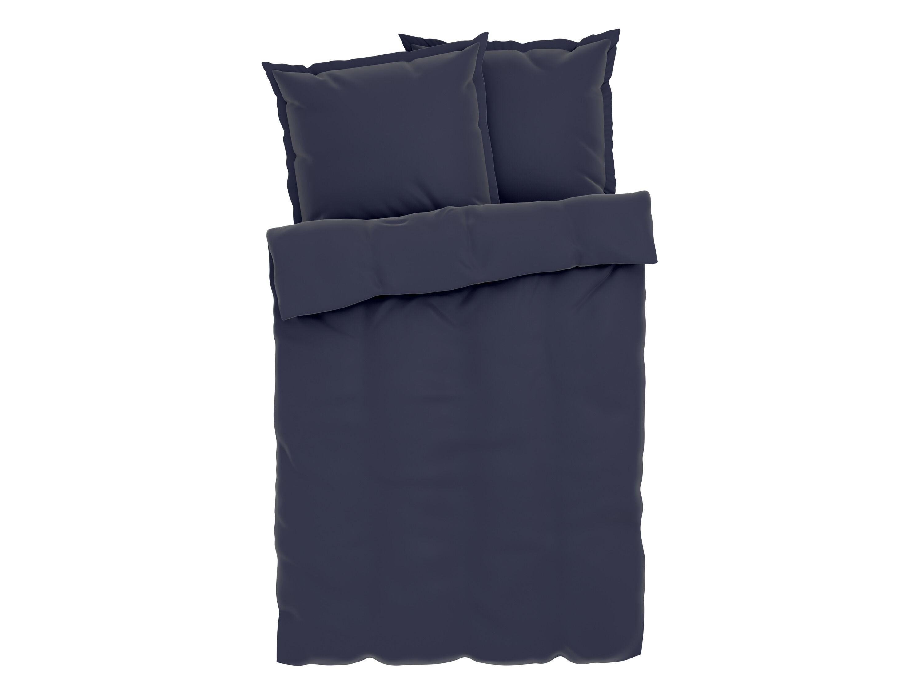 LIVARNO home Lyocell satijnen dekbedovertrek 240 x 220 cm (Donkerblauw) - 4052916587010