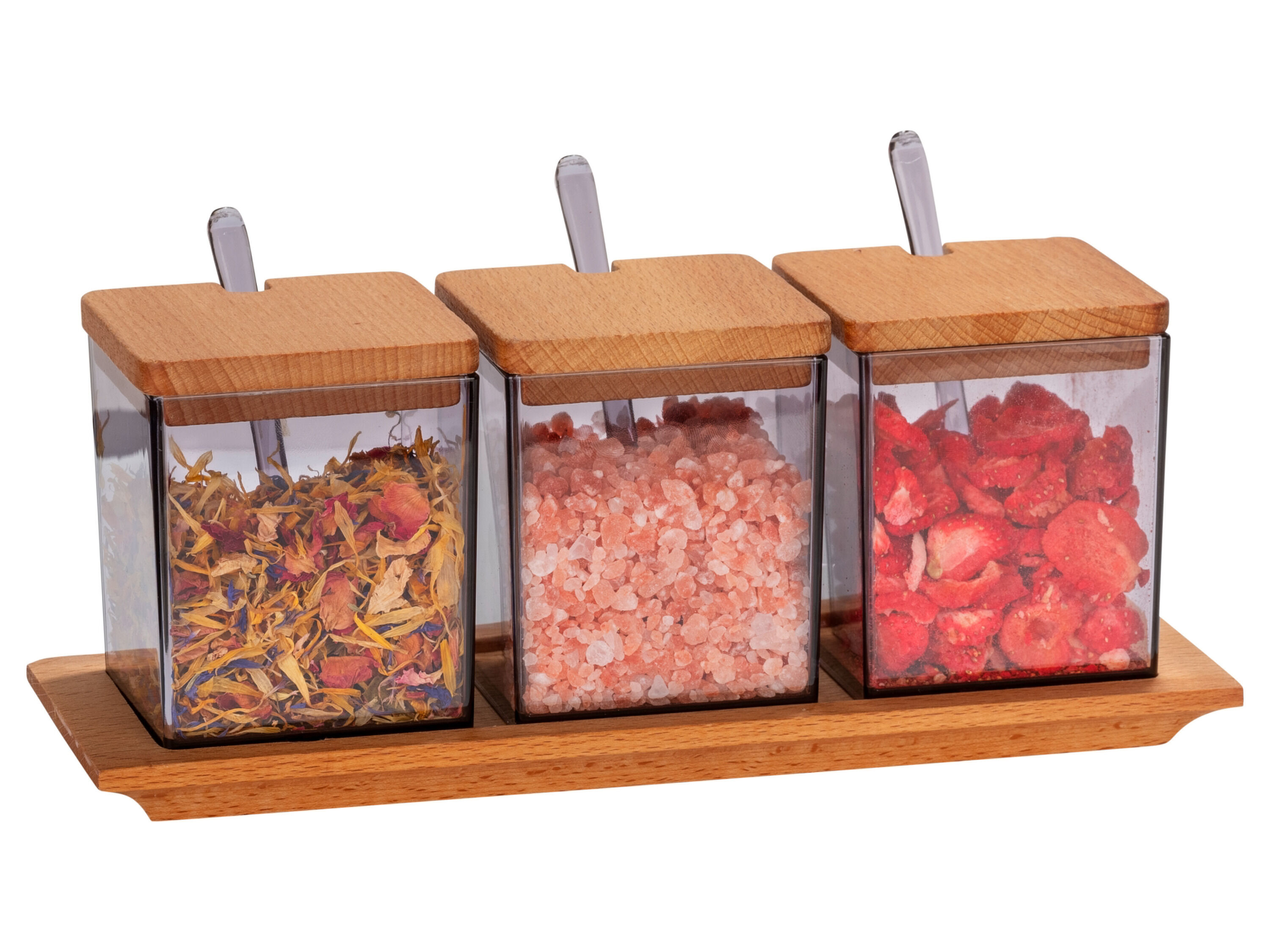 Wenko Kruidenpotjes (vierkant met lepel, set van 3) - 4008838476406