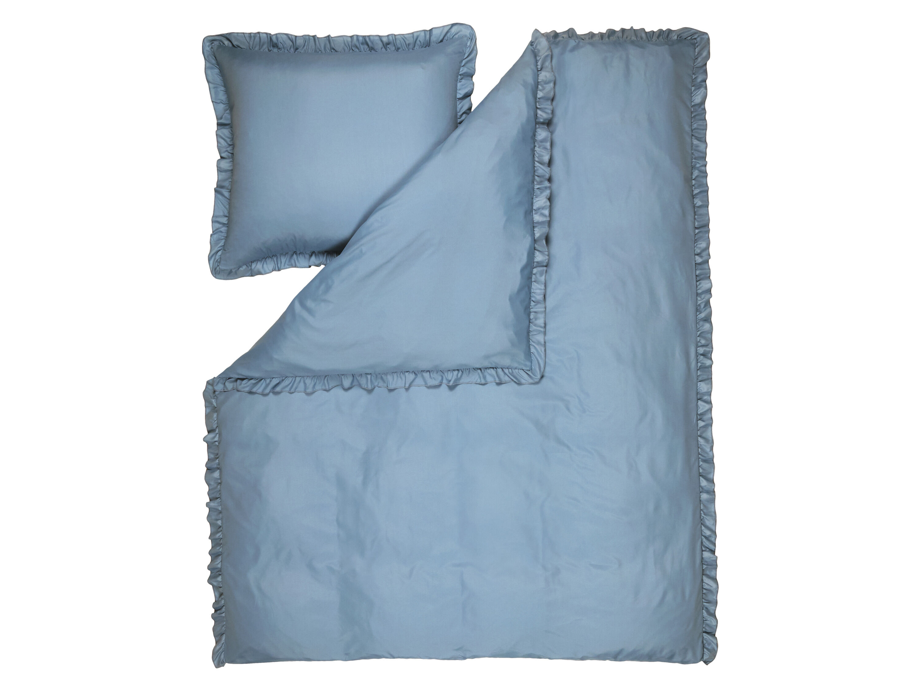 LIVARNO Satijnen dekbedovertrek 140 x 200 cm (Blauw) - 4052916923757