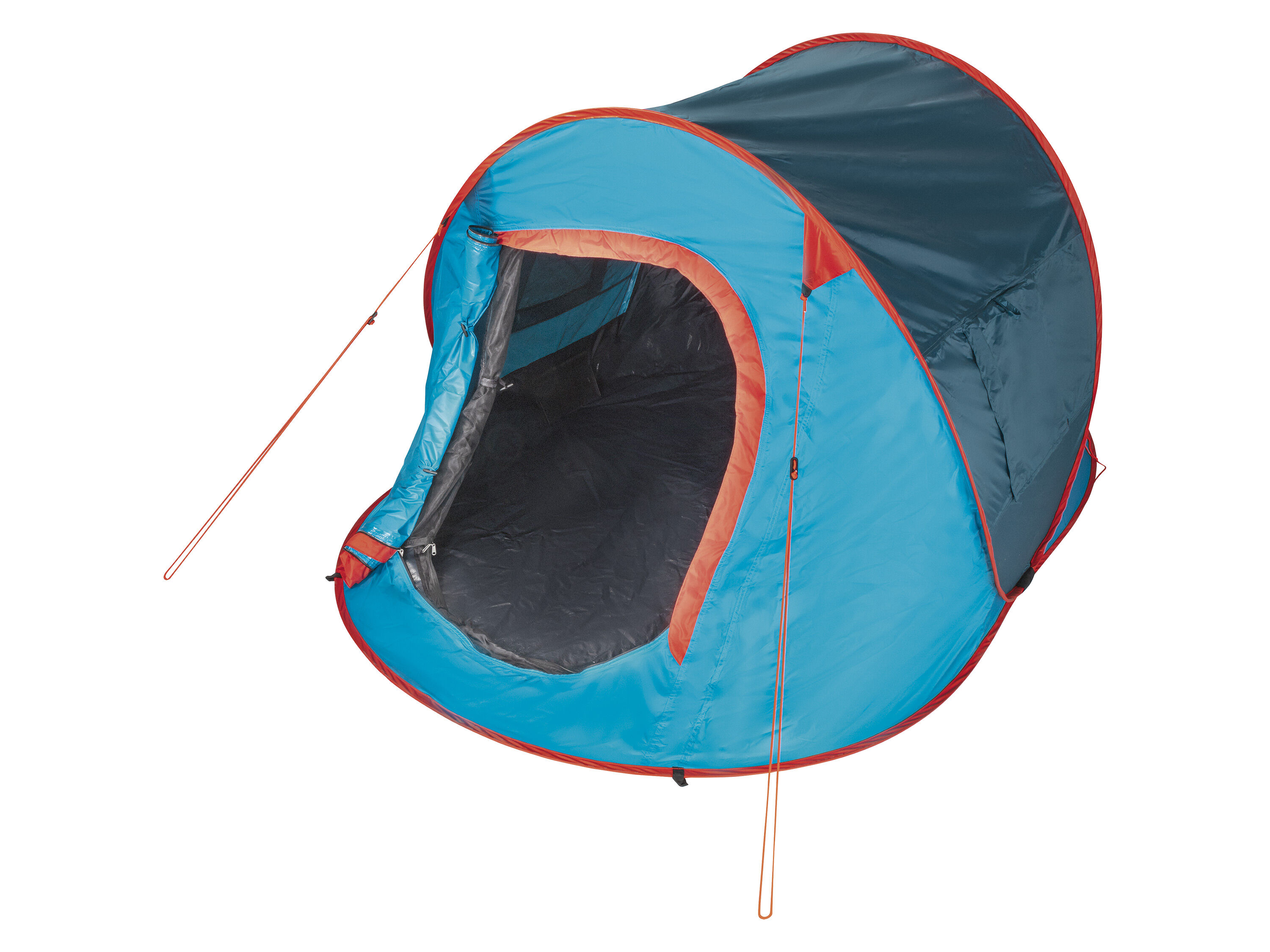 Rocktrail 2-persoons pop-up tent (Blauw/oranje) - 4055334791649