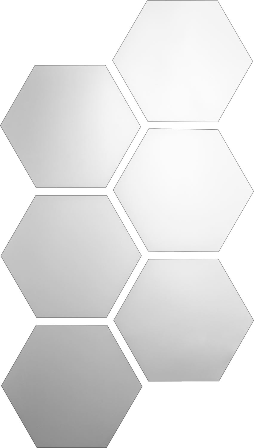 LIVARNO Spiegeltegels (Zeshoek) - 4052916833490